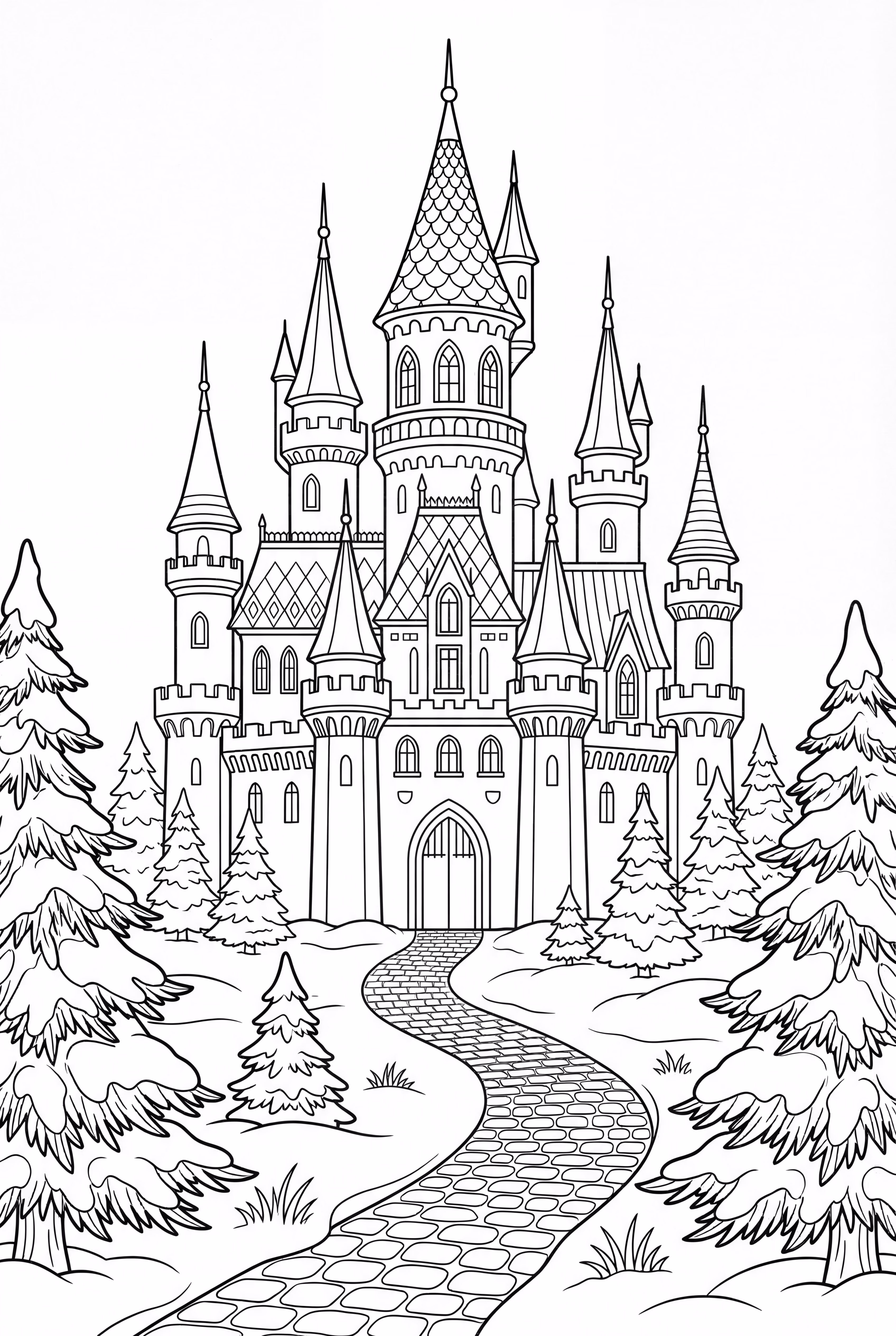 Frozen Castle Winter Wonderland