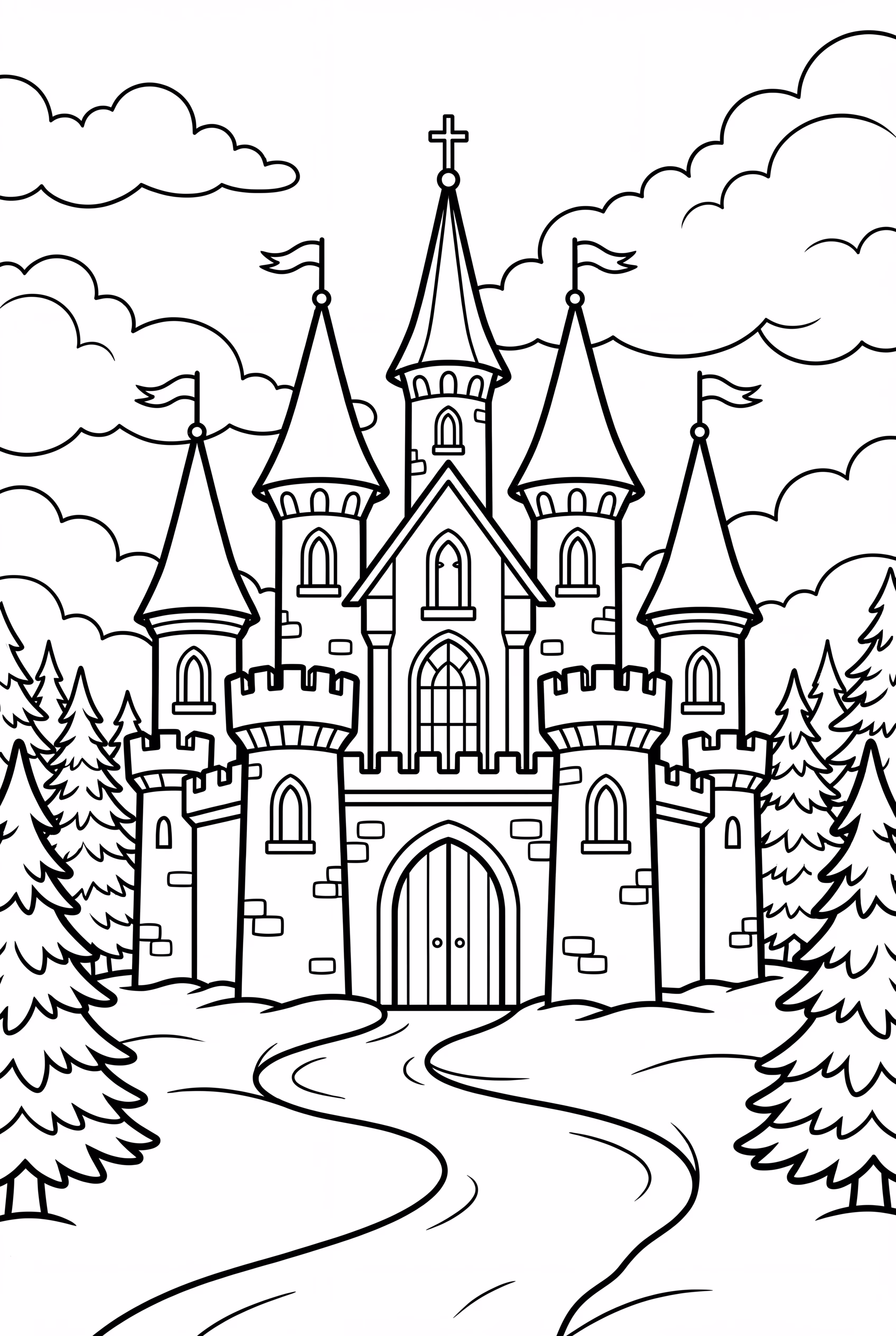 Frozen Castle Winter Wonderland