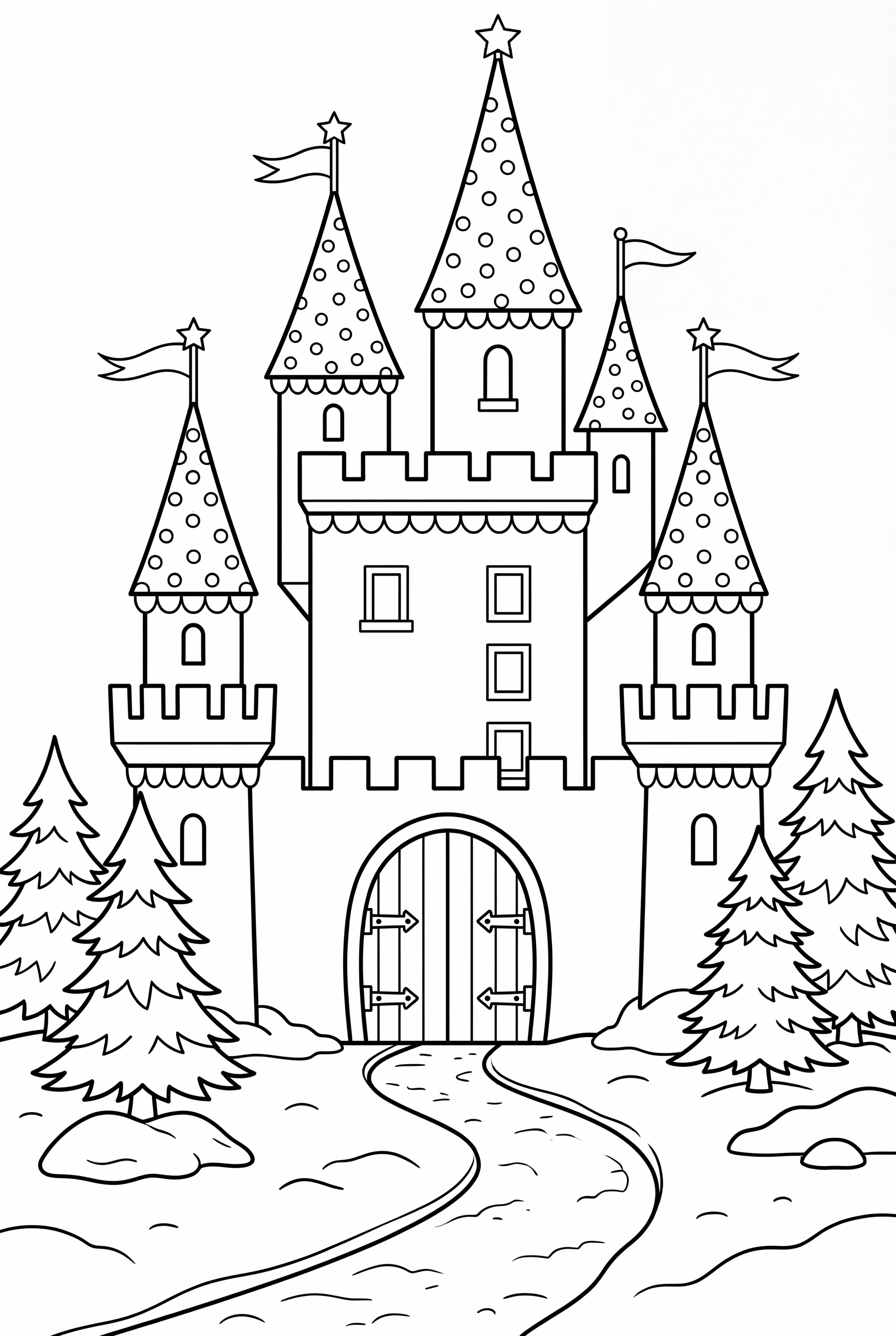 Frozen Castle Winter Wonderland