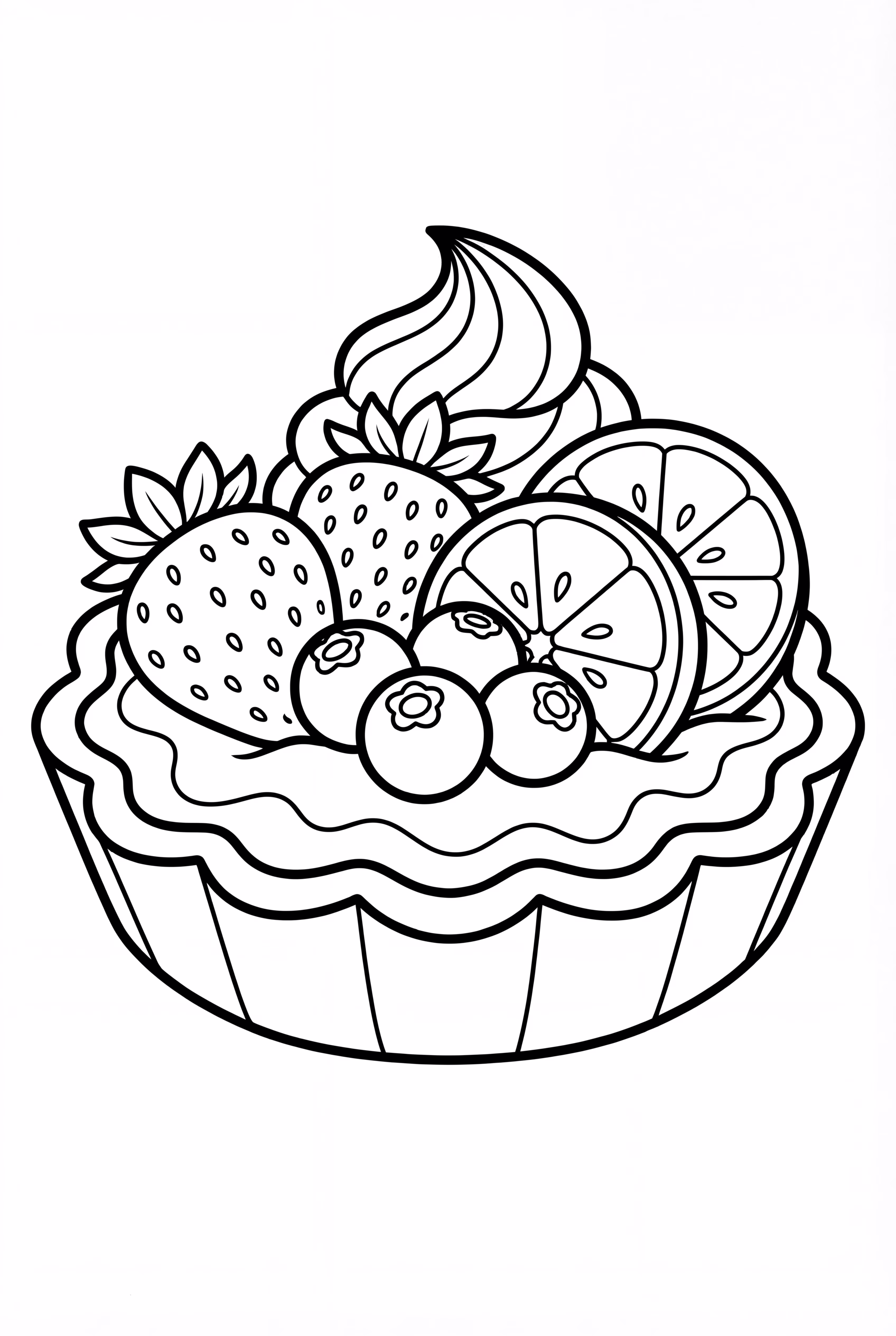 水果挞甜点摆盘