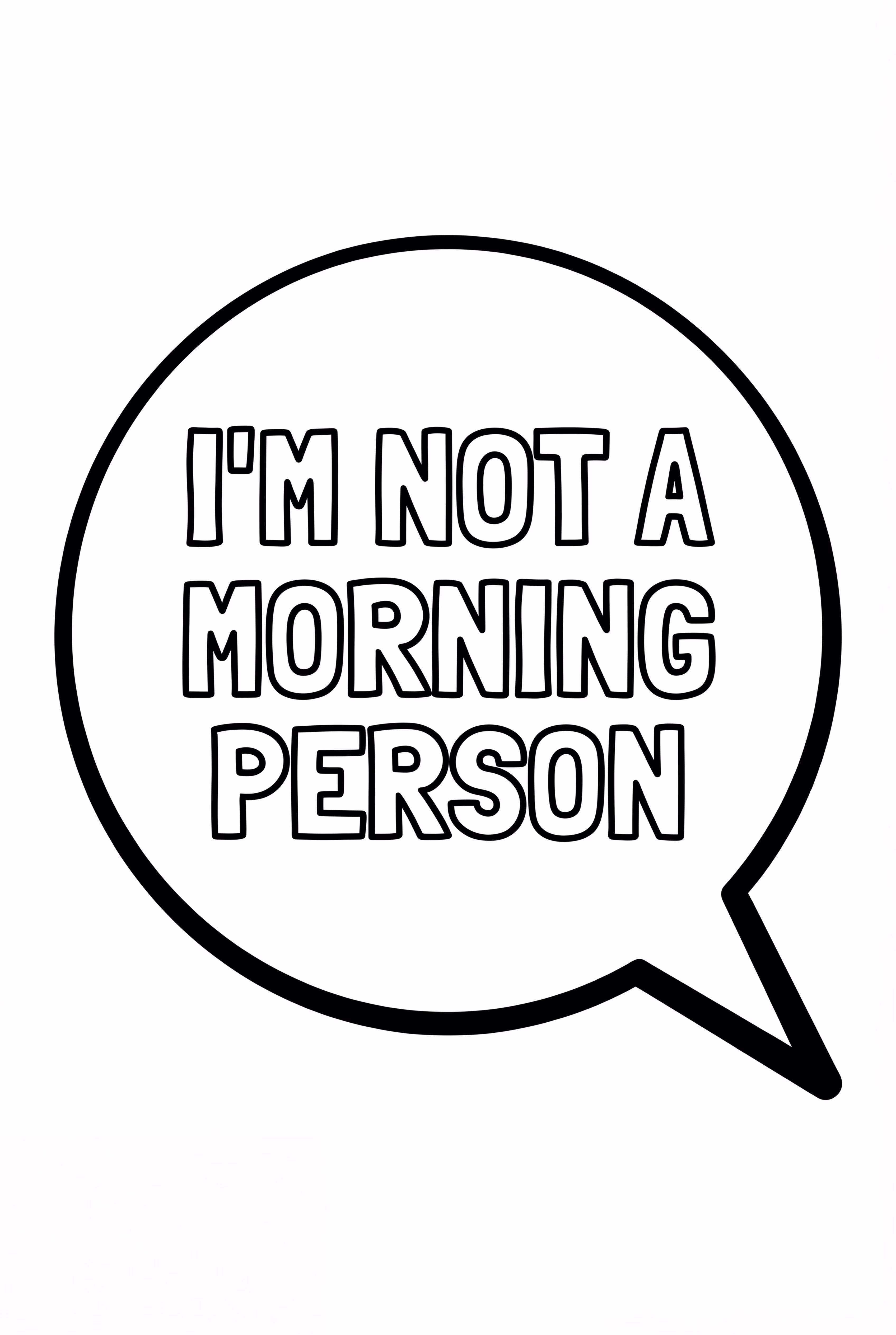 Frase Engraçada em um Balão de Fala