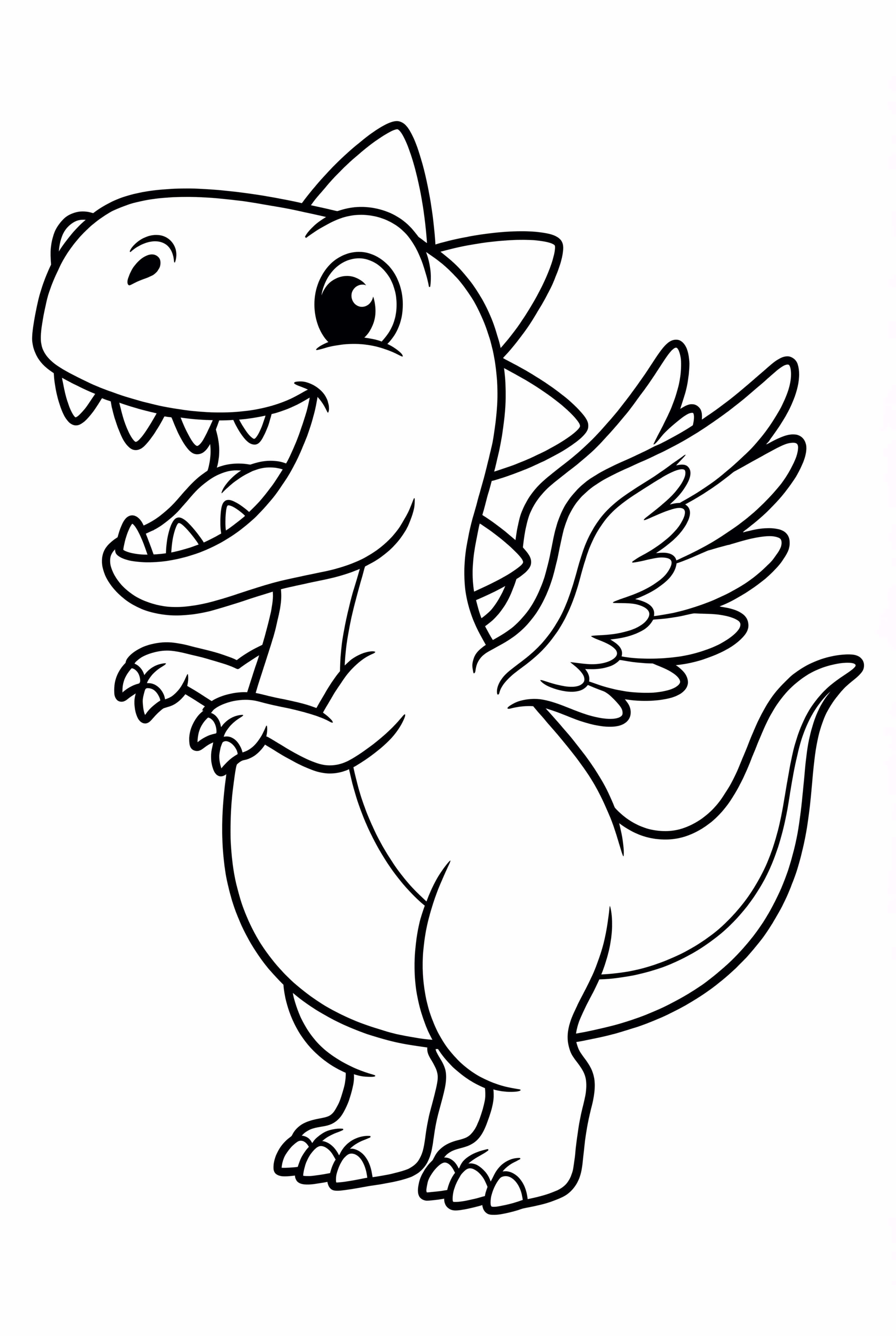 Funny T-Rex Trying To Fly