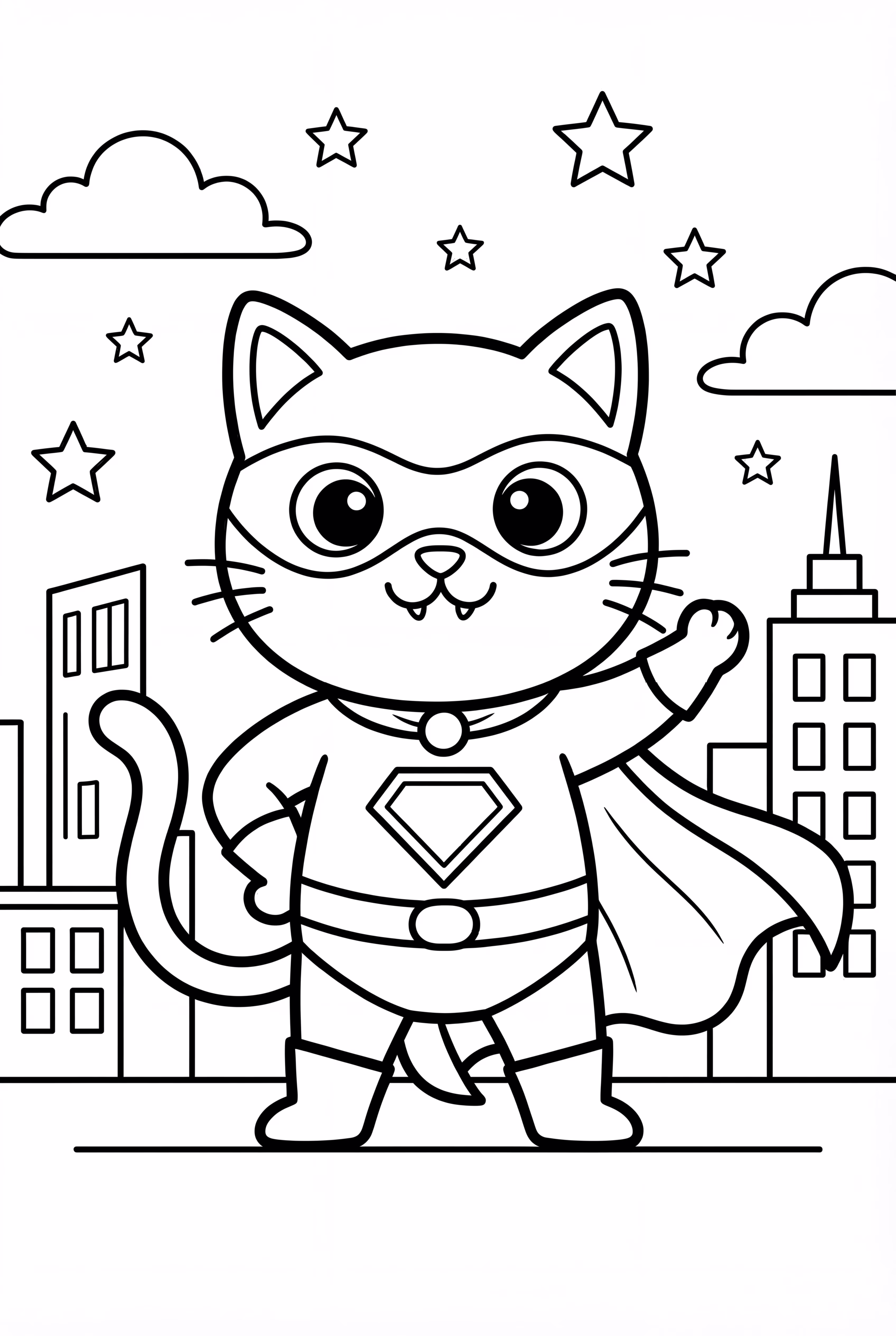 Gabby Cat Dressed As A Superhero