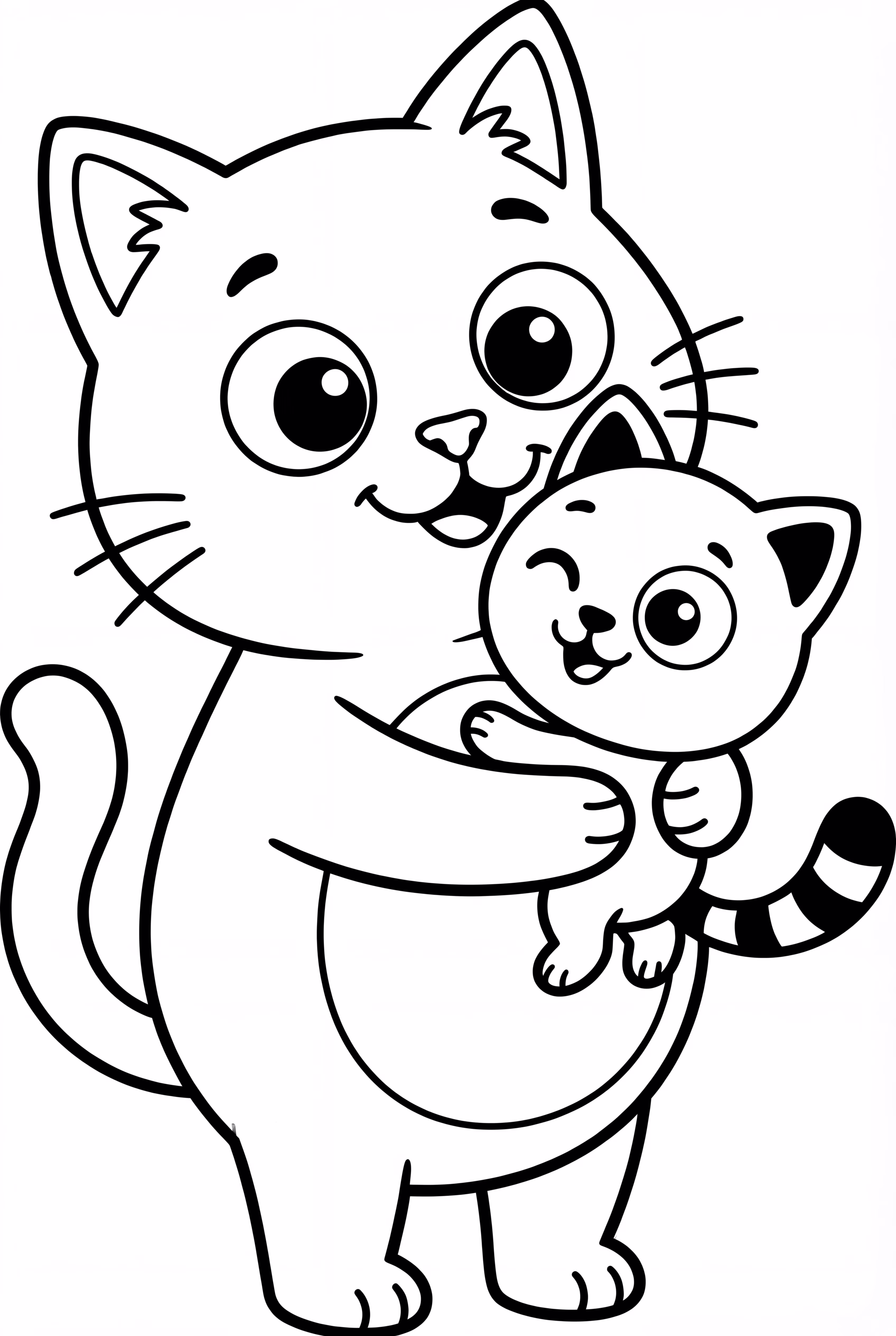 Gabby Cat Hugging Pandy Paws