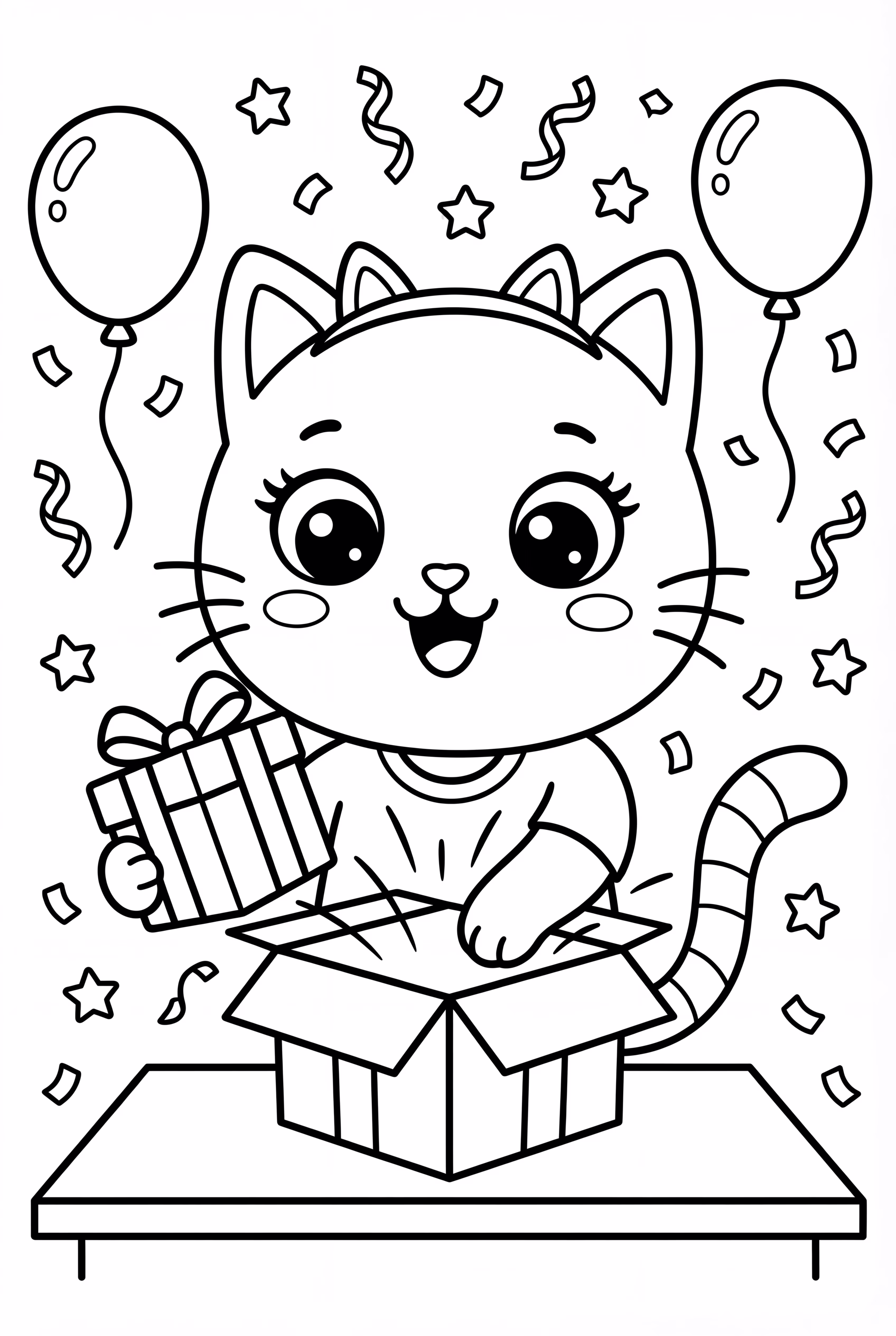 Gabby Cat Opening A Surprise Box