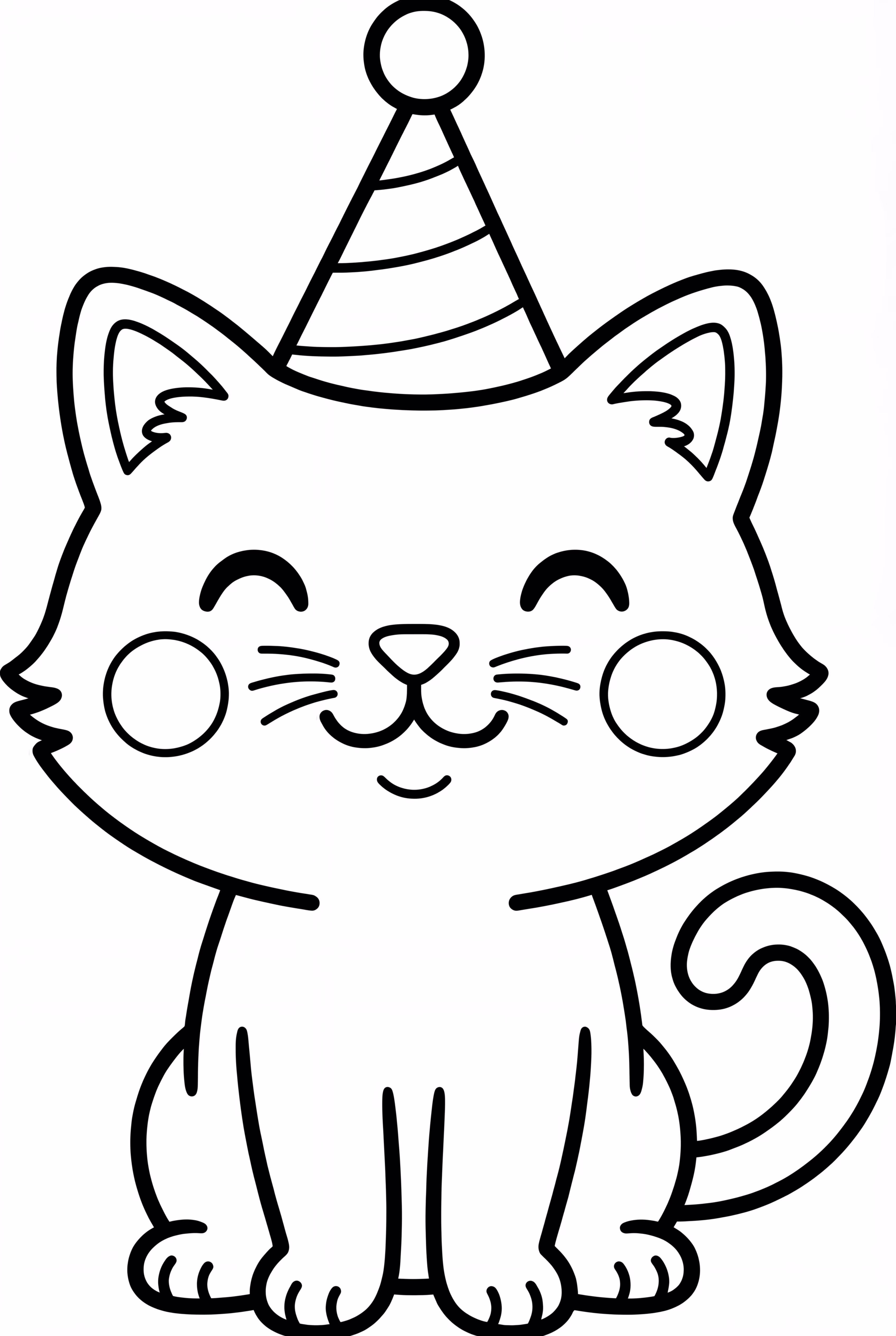 Gato Gabby con un Sombrero de Fiesta