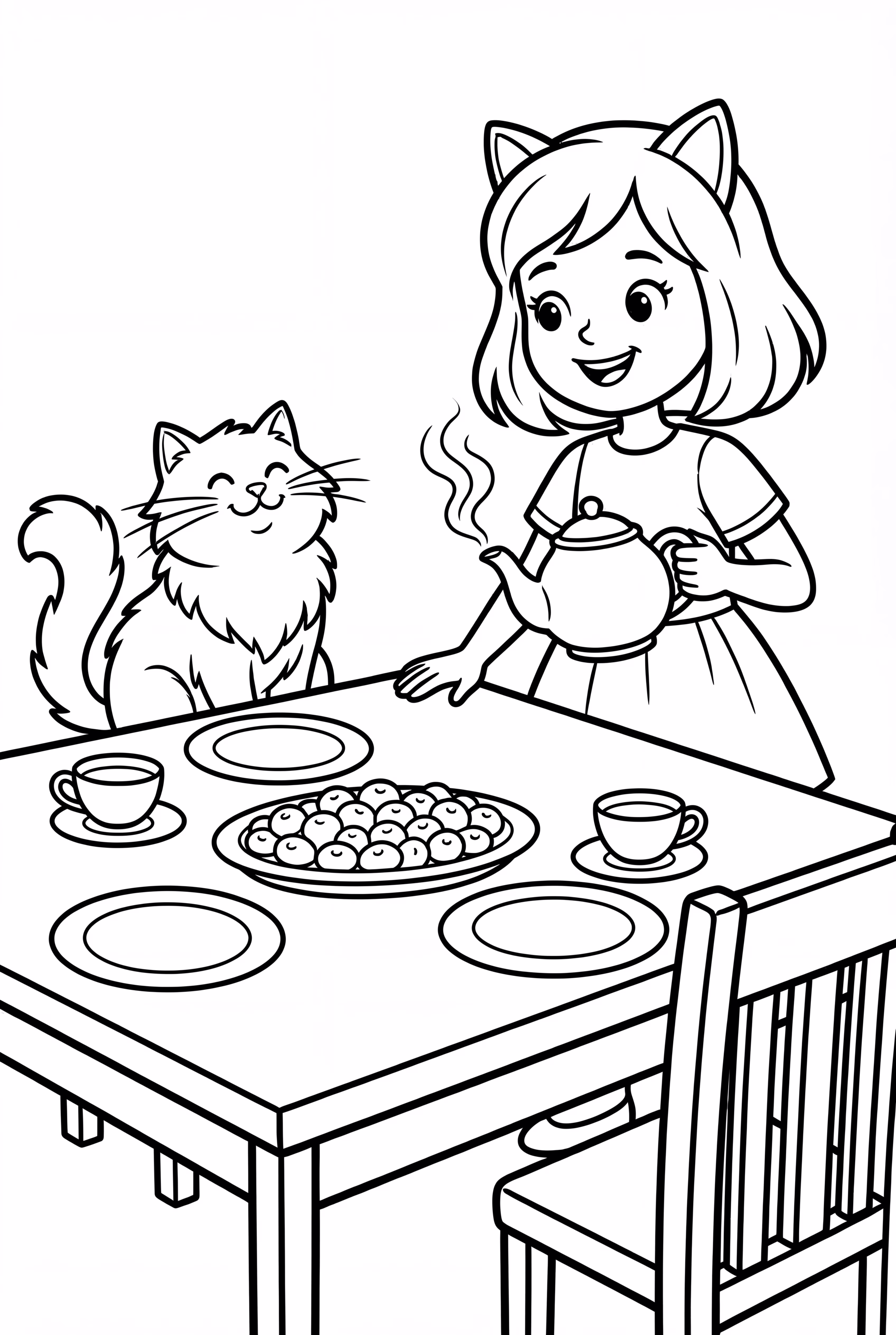 Gabby Dollhouse Dining Table Setup