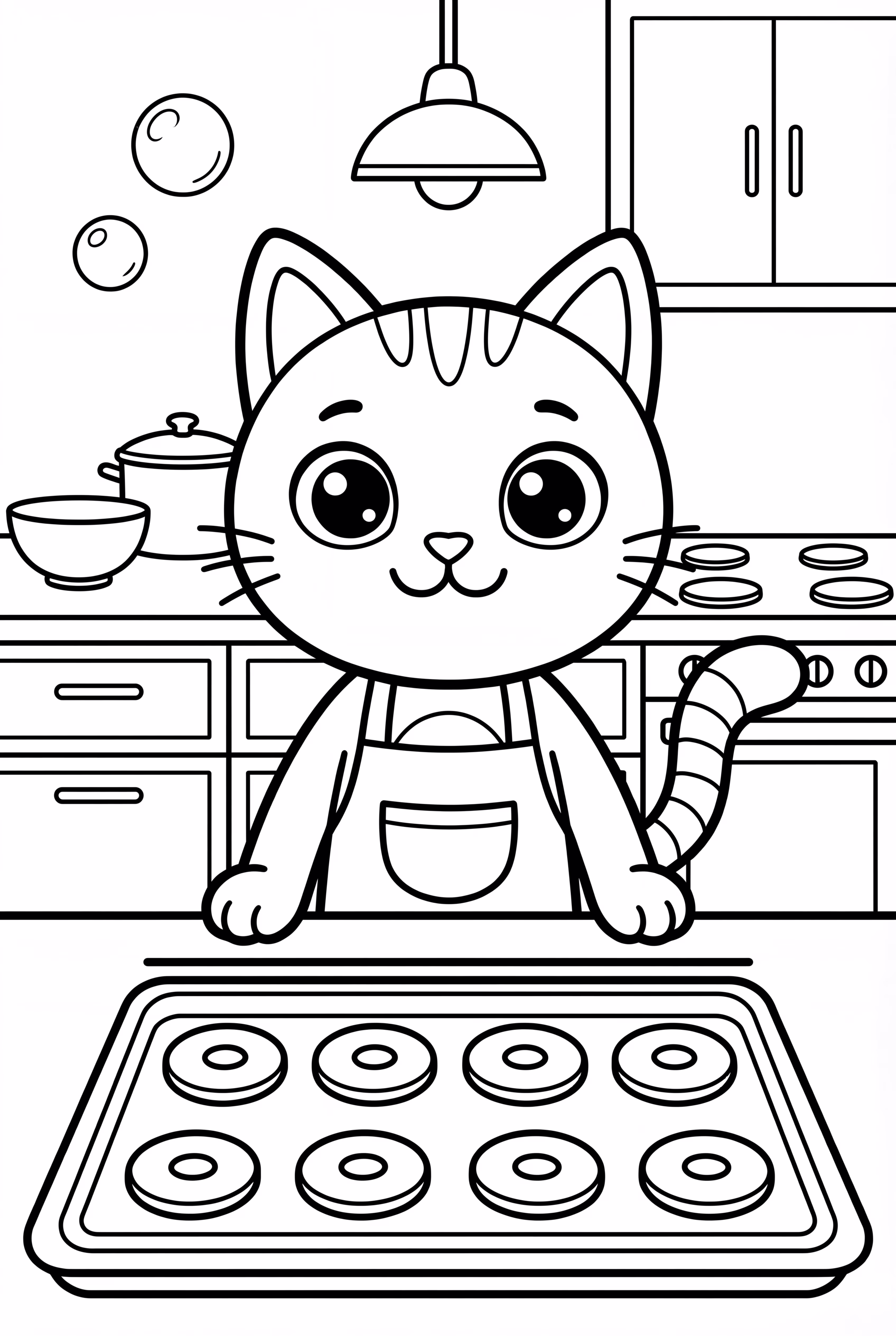 Gabby Dollhouse Pandy Baking Cookies