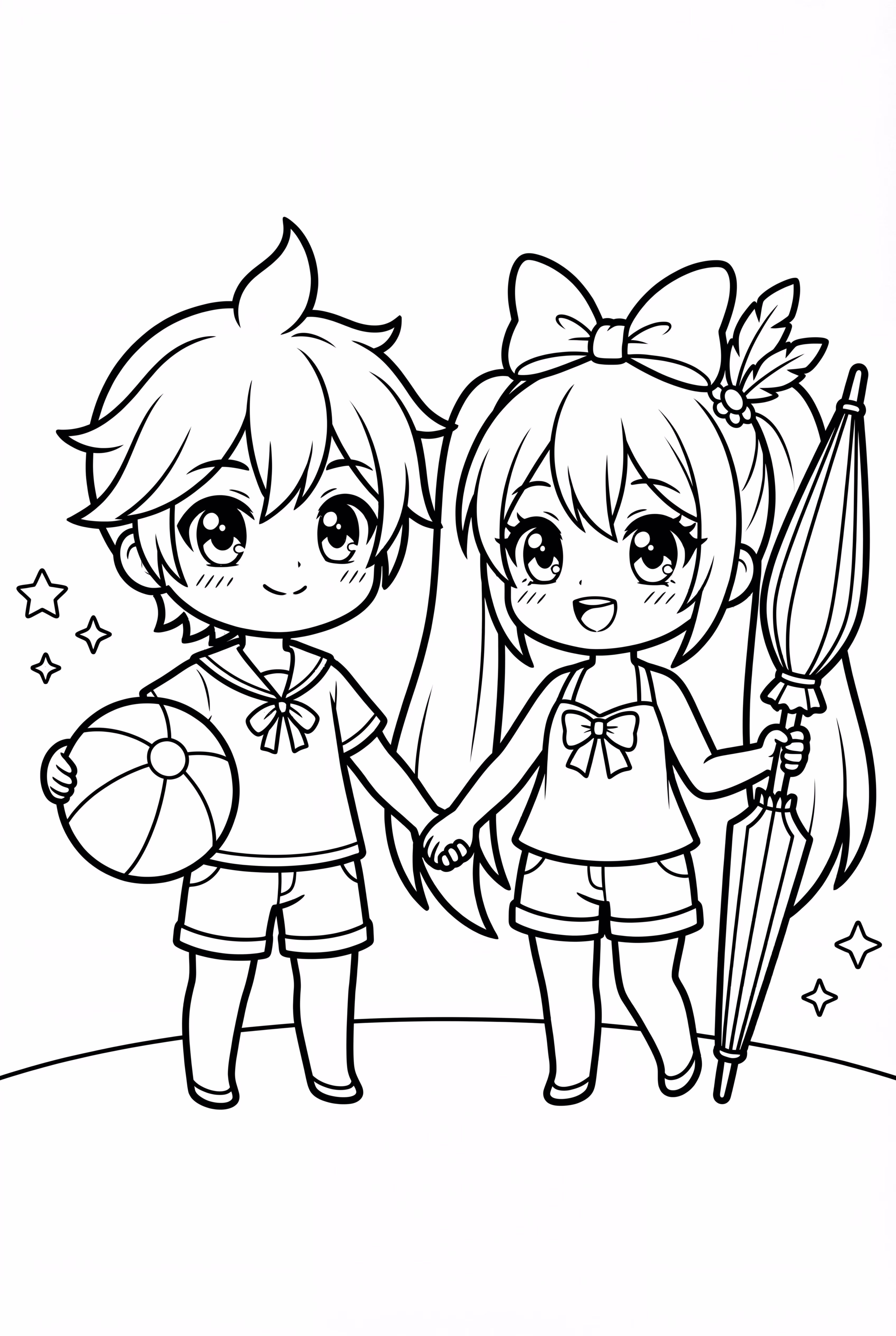 Gacha Life Beach Party Celebration