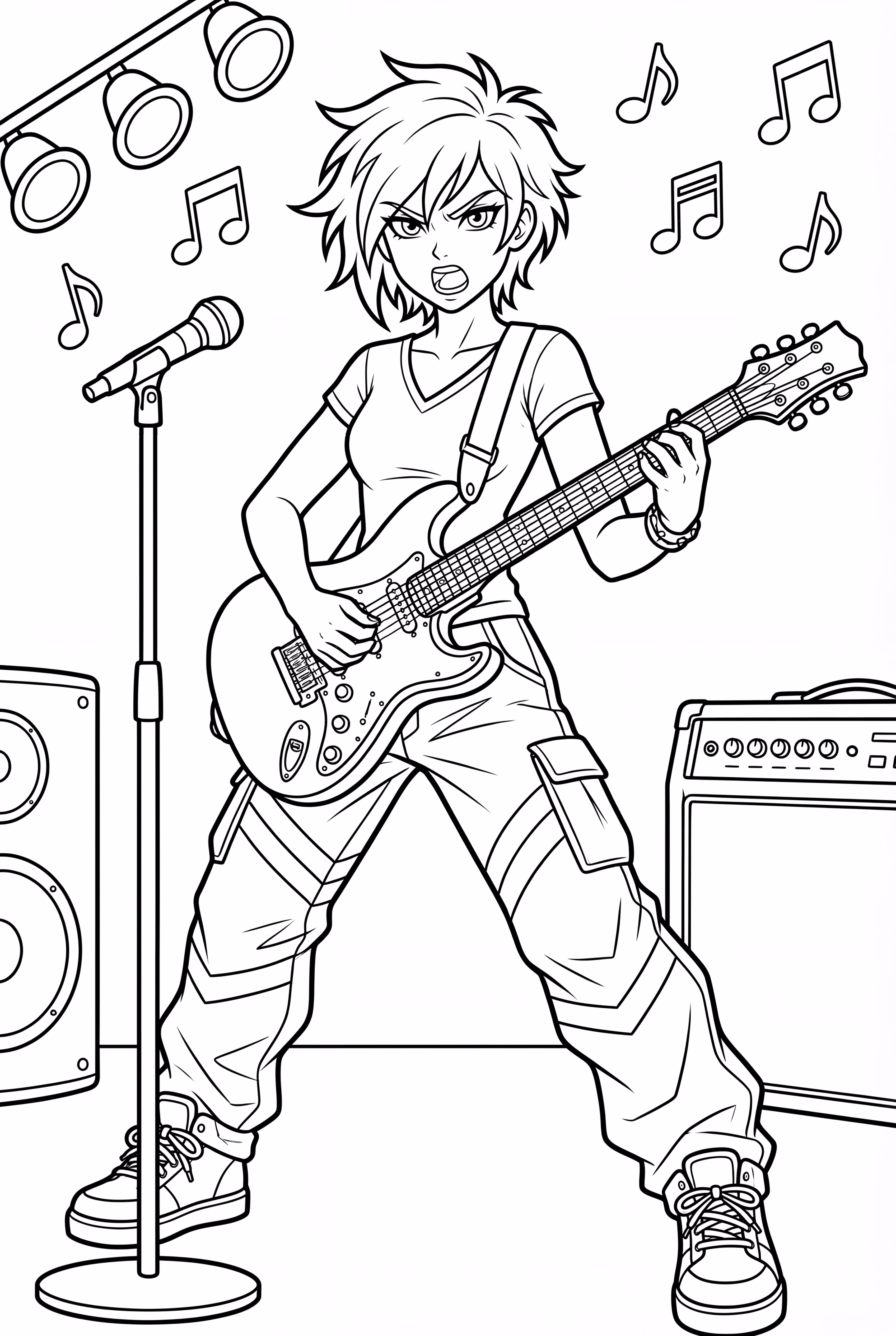 가챠 라이프 톰보이 전기 기타 연주하기