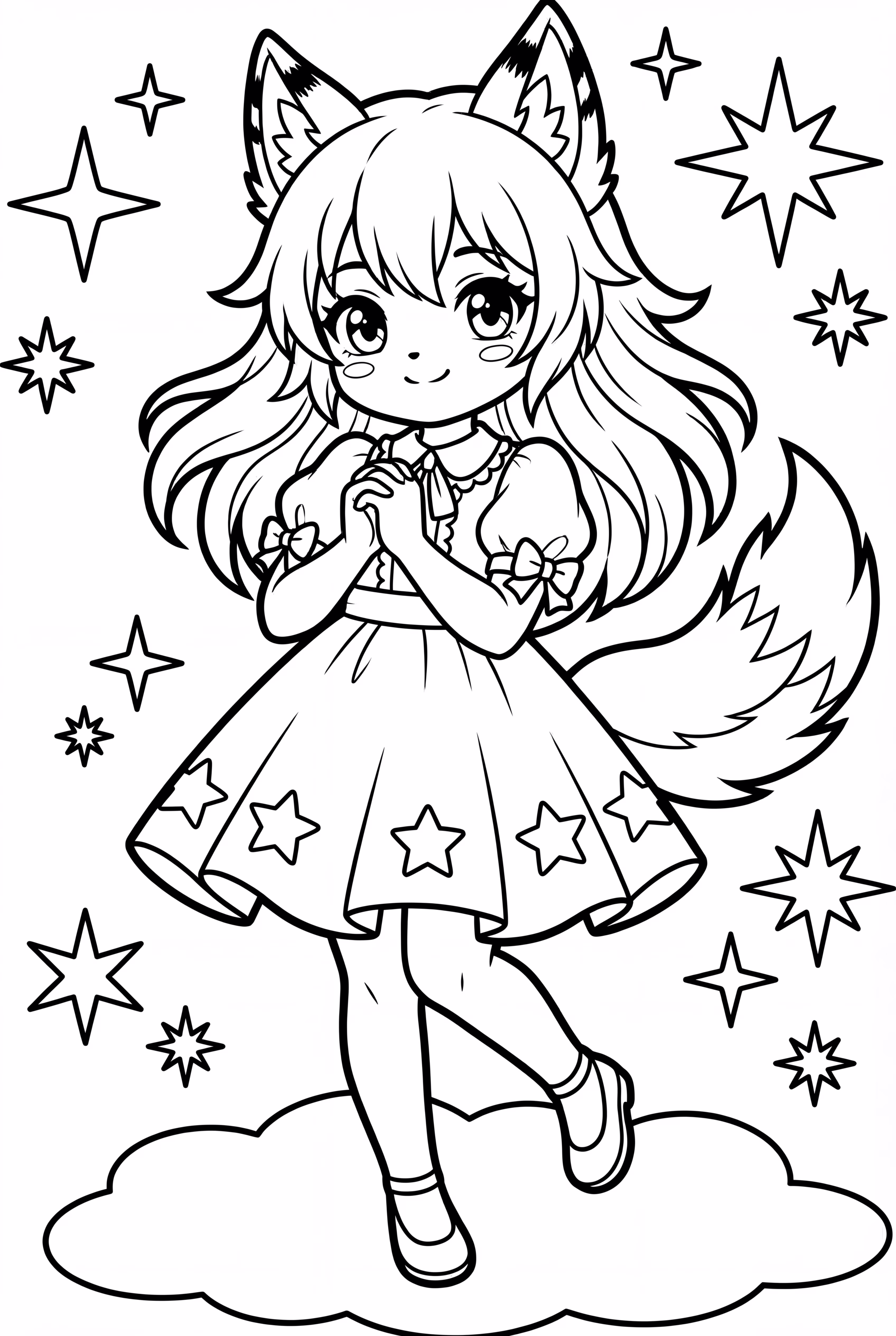 Gacha Life Wolf Girl Celestial Dance