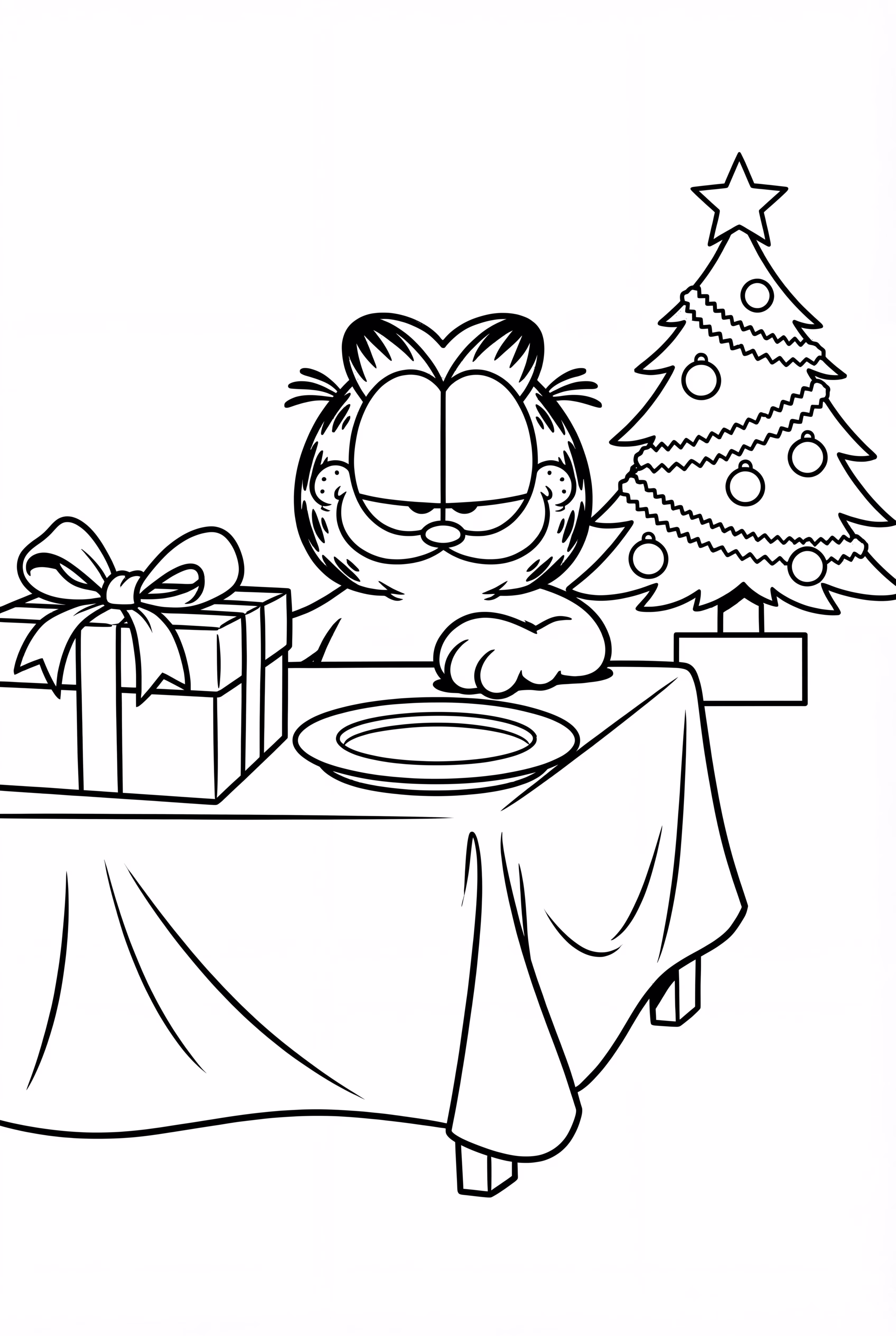 Garfield Christmas Feast Scene
