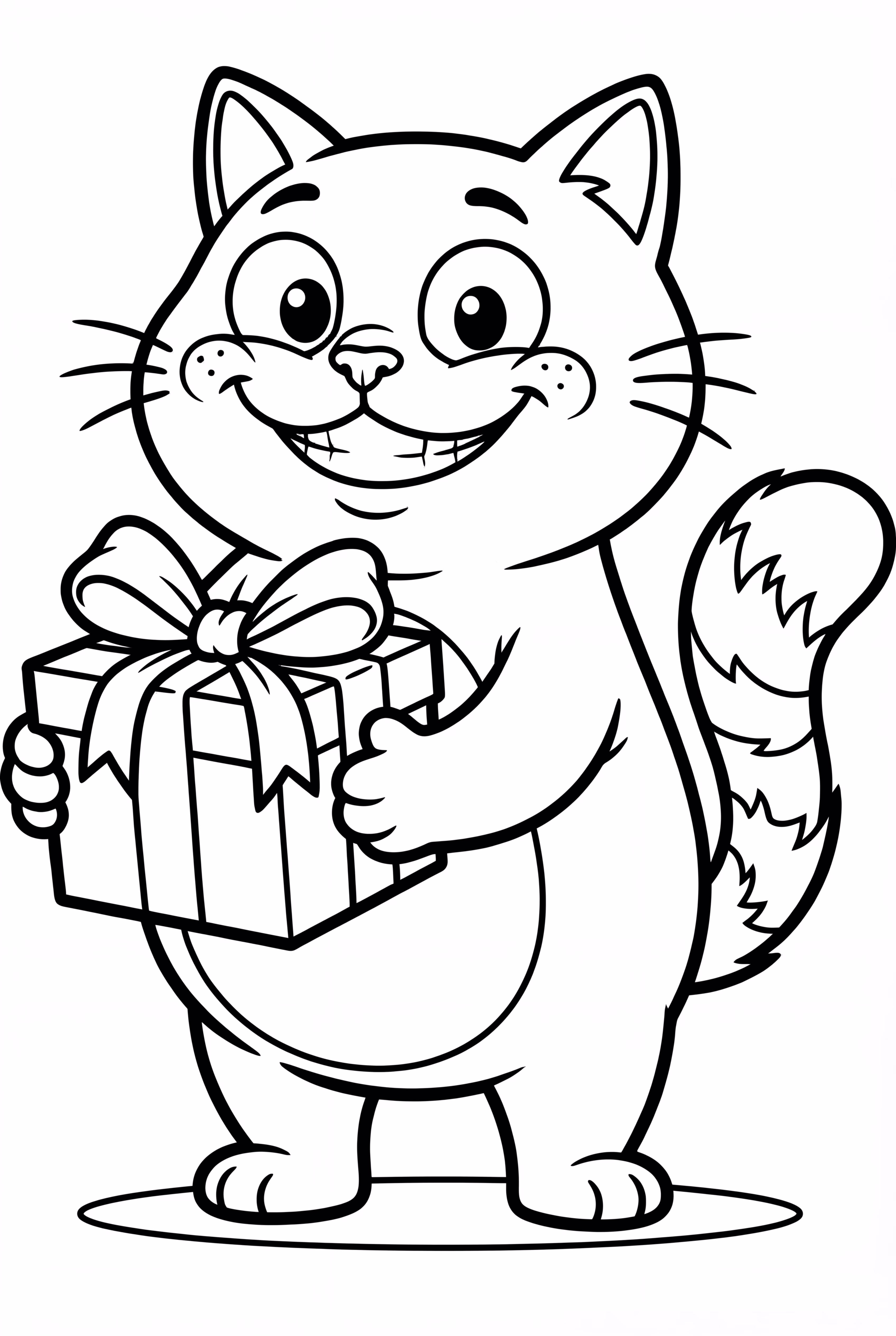 Garfield Christmas Gift Unwrapping