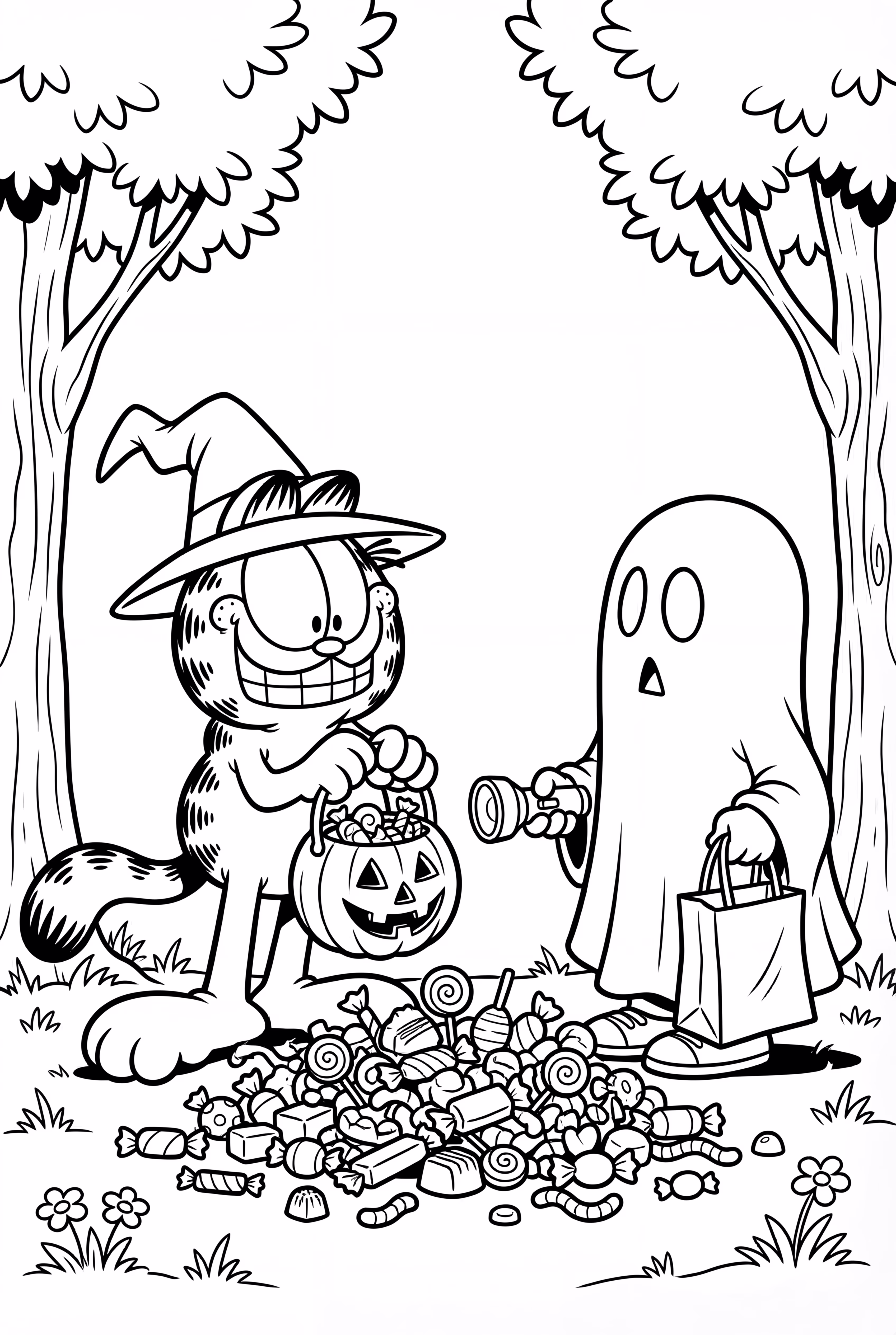 加菲猫万圣节糖果猎人