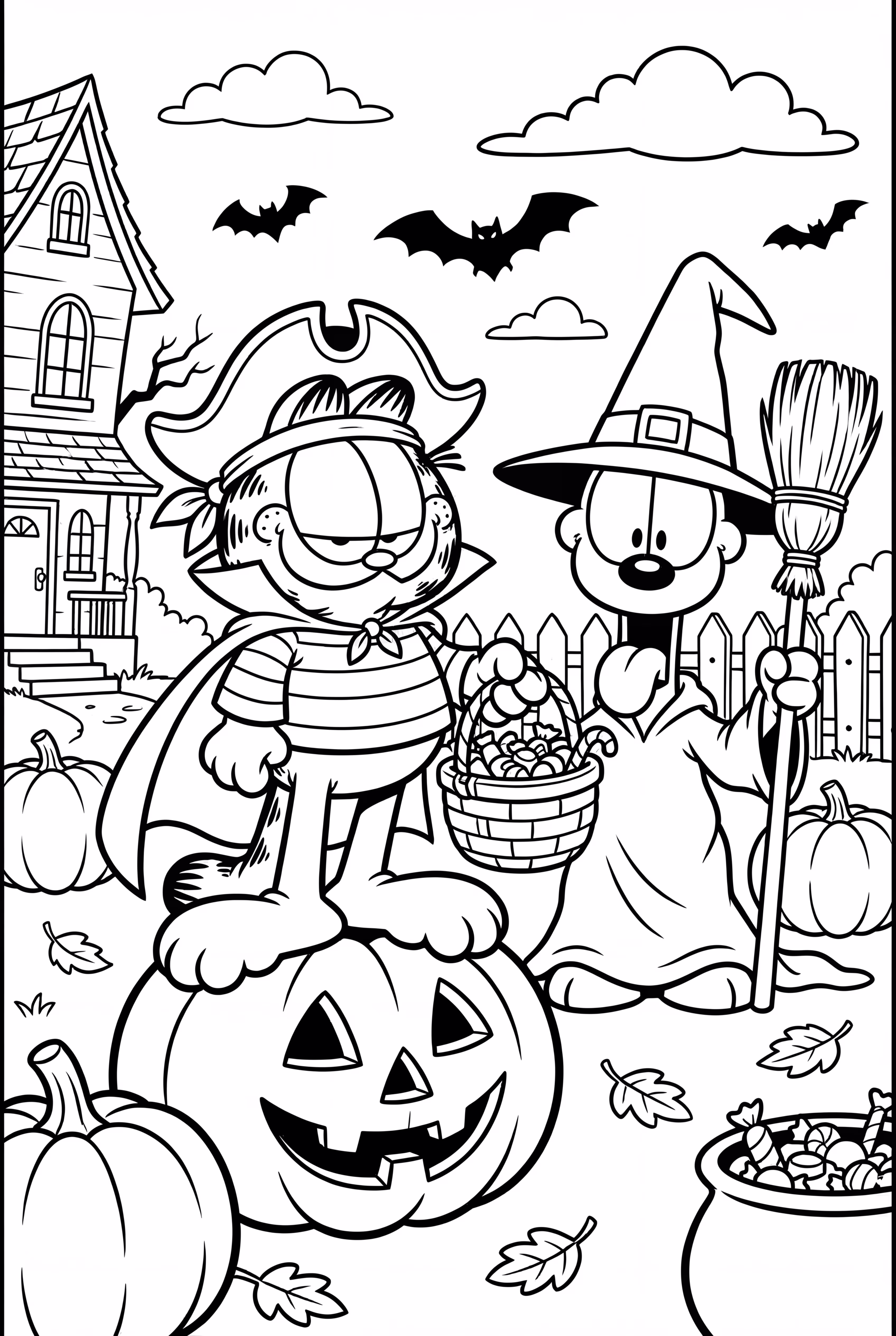 加菲猫万圣节服装派对