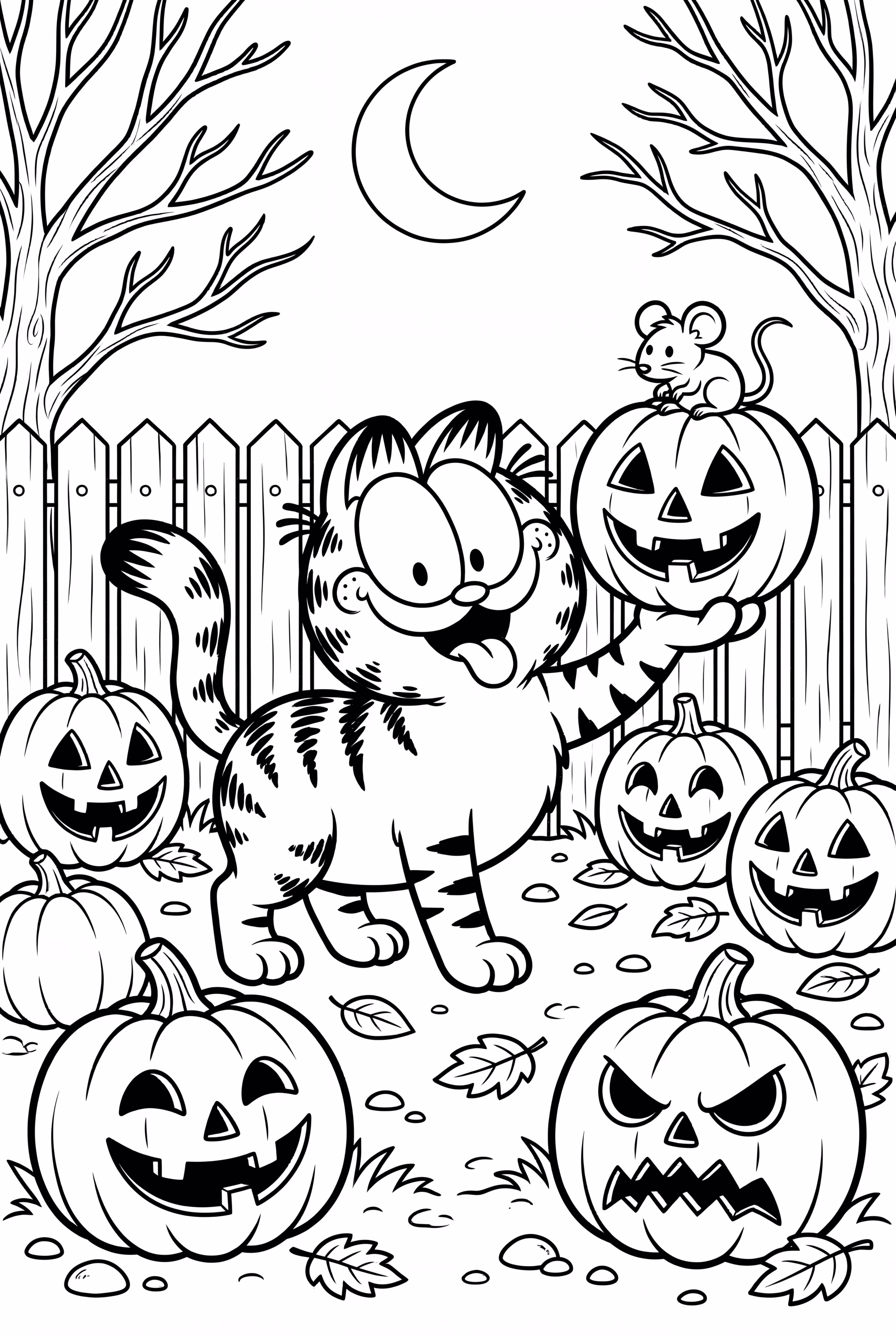 Garfield Halloween Pumpkin Patch