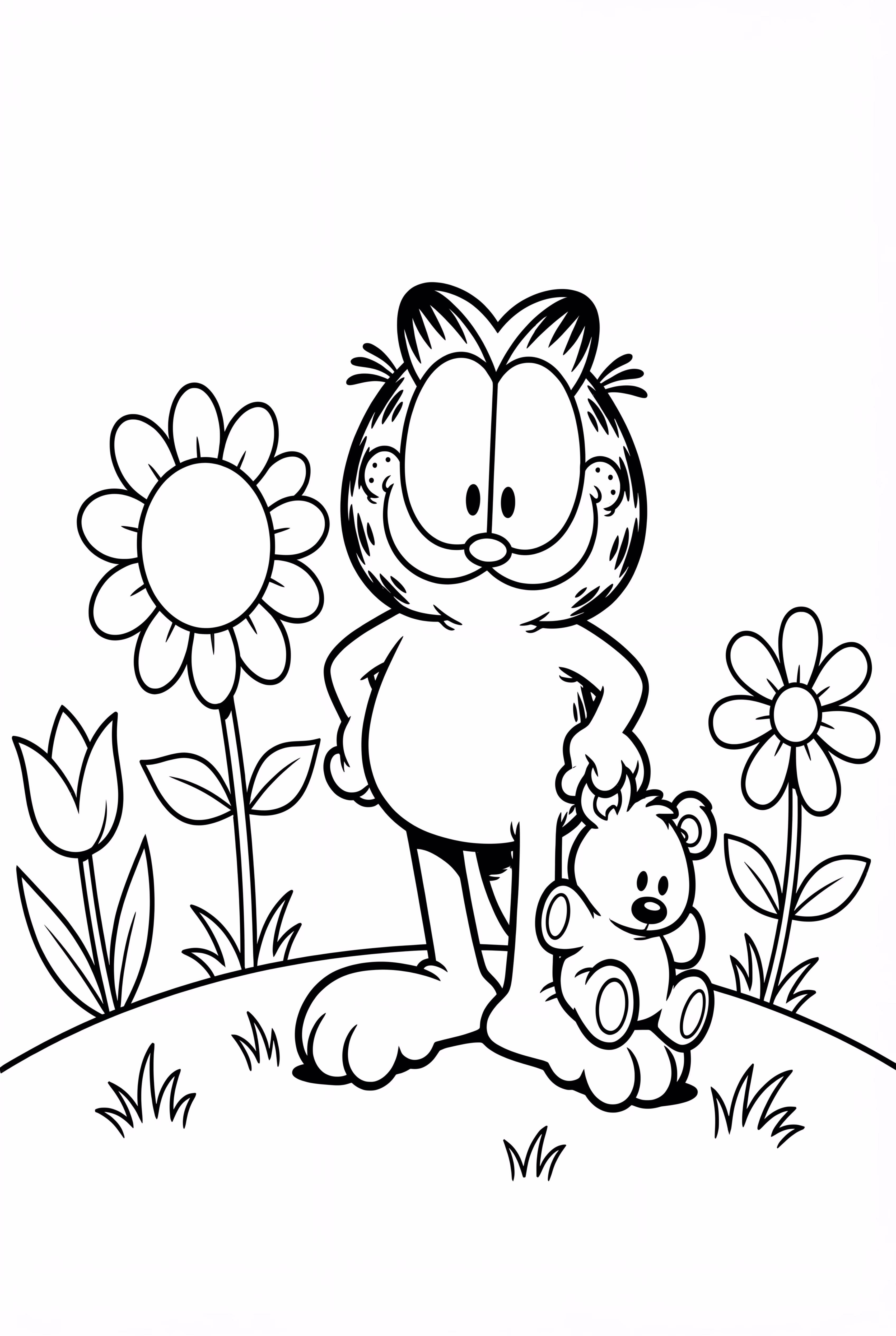 加菲猫和普基的花园