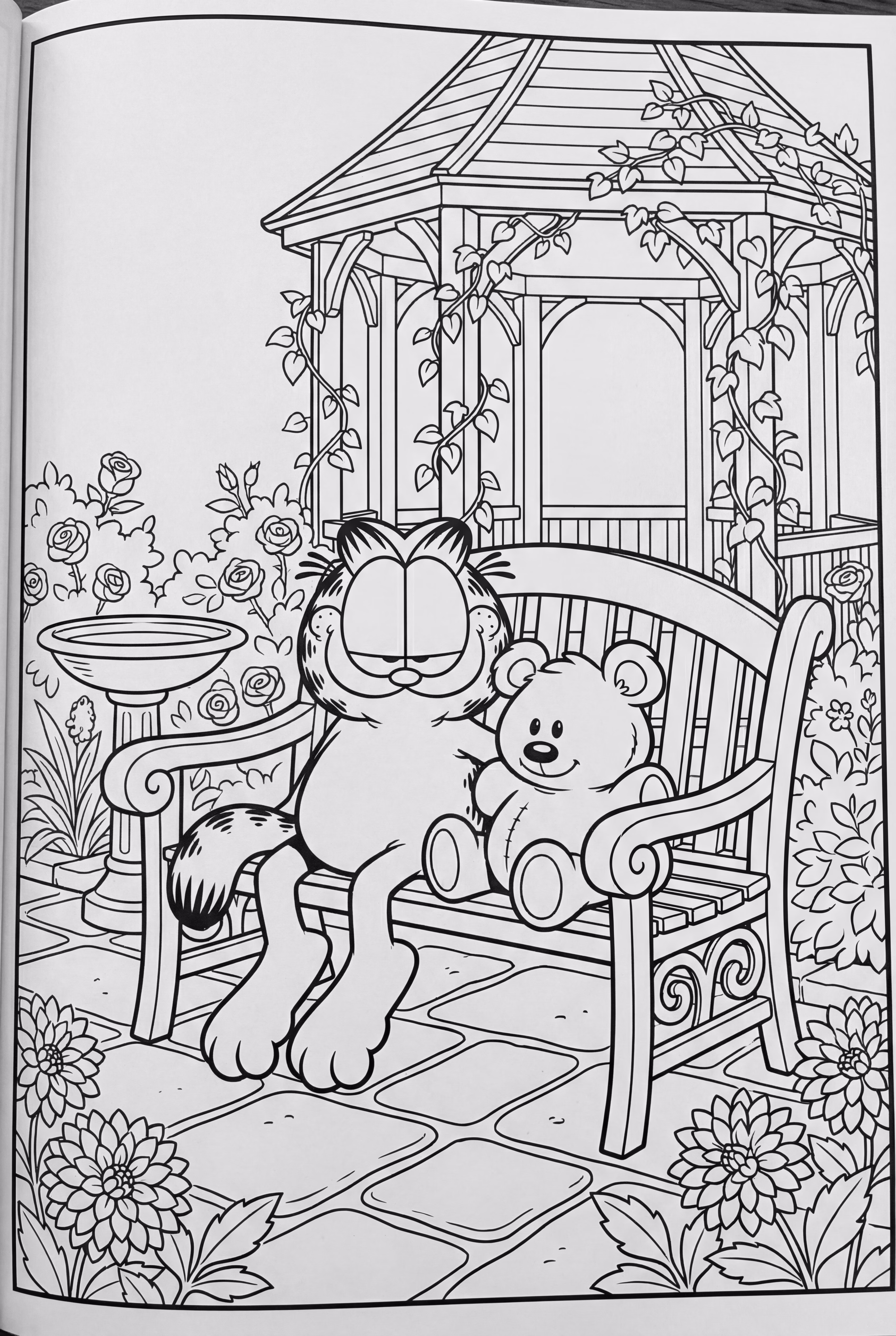 Garfield in the Garden with Pooky