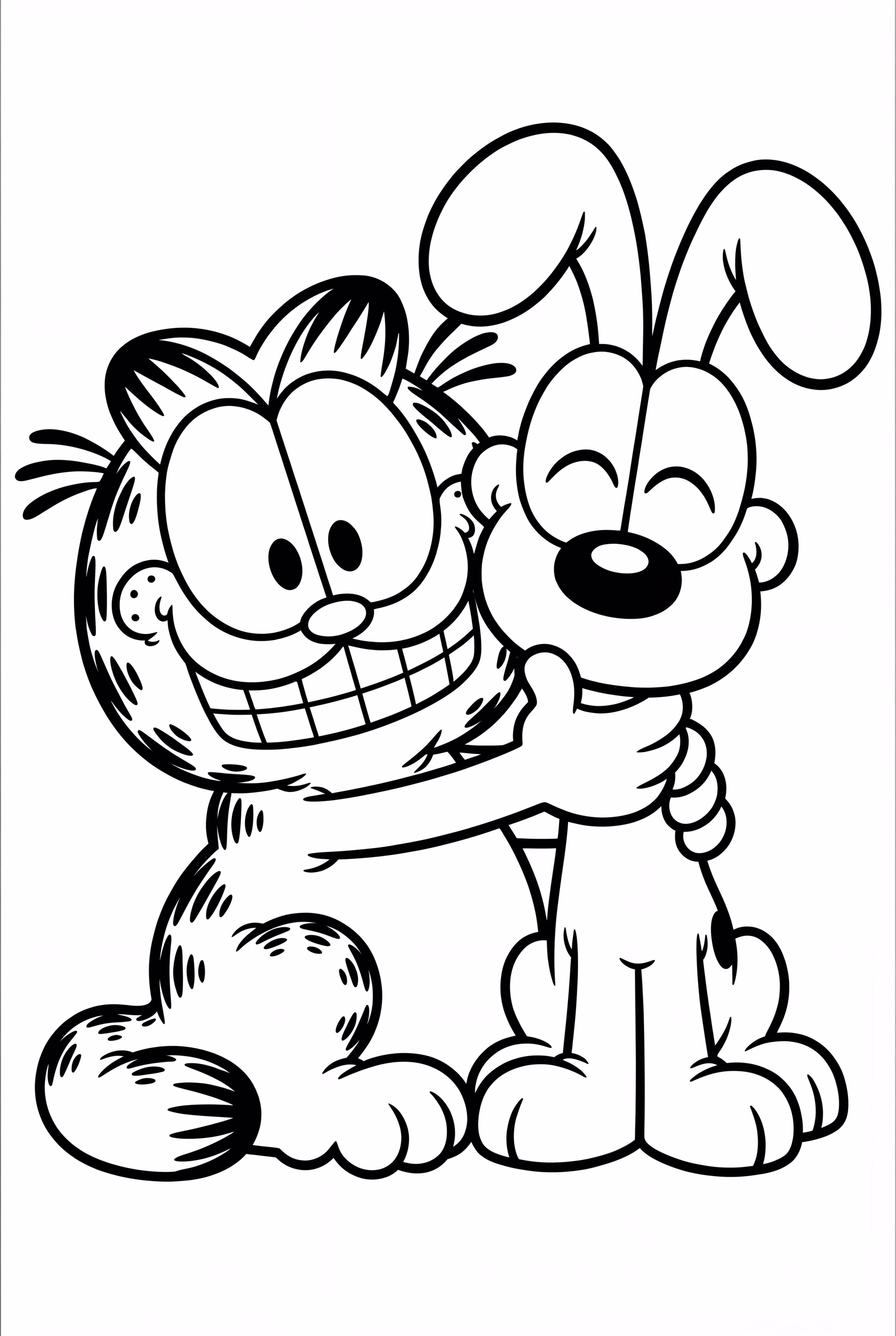 加菲猫逗乐欧迪狗