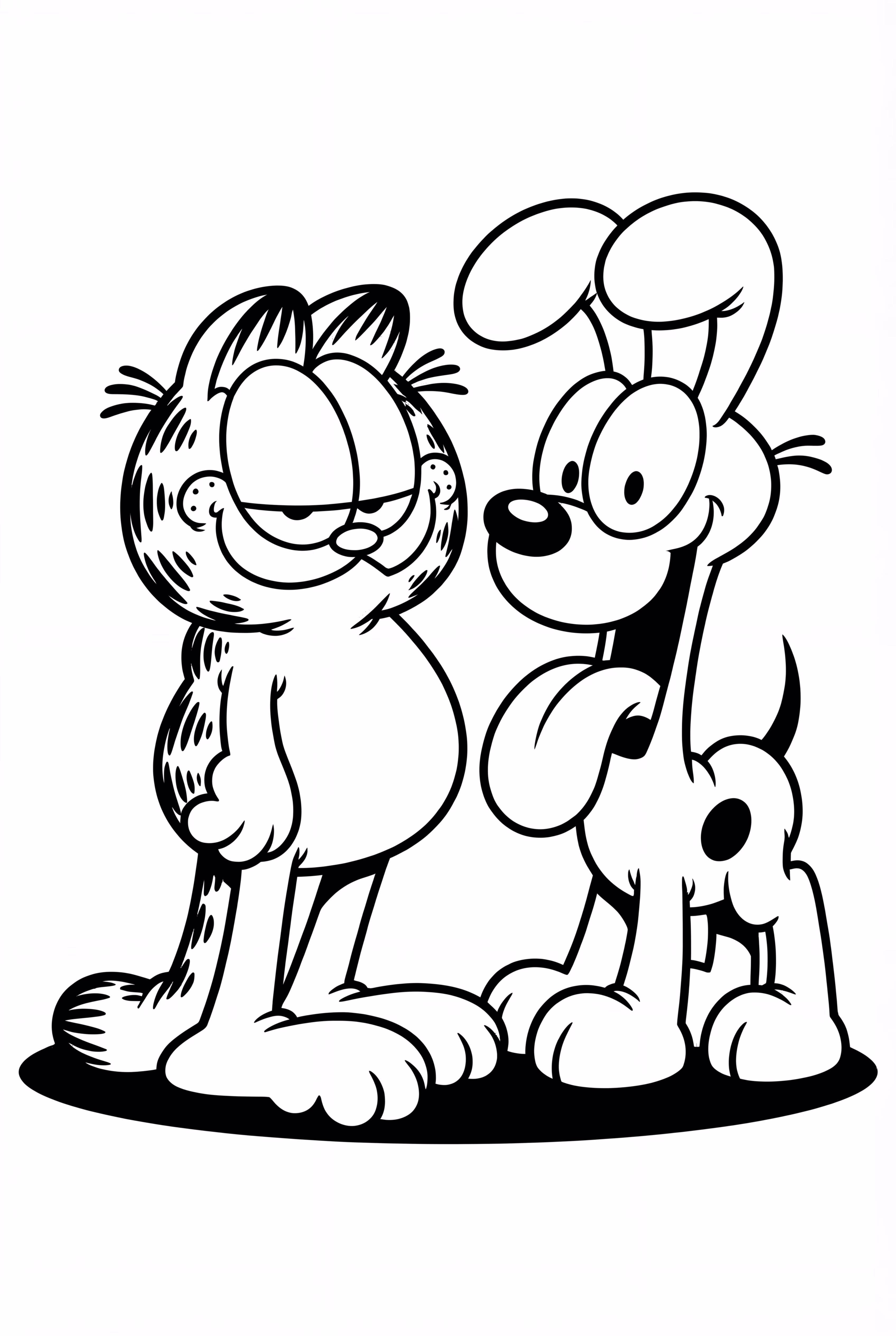 Garfield Teasing Odie the Dog