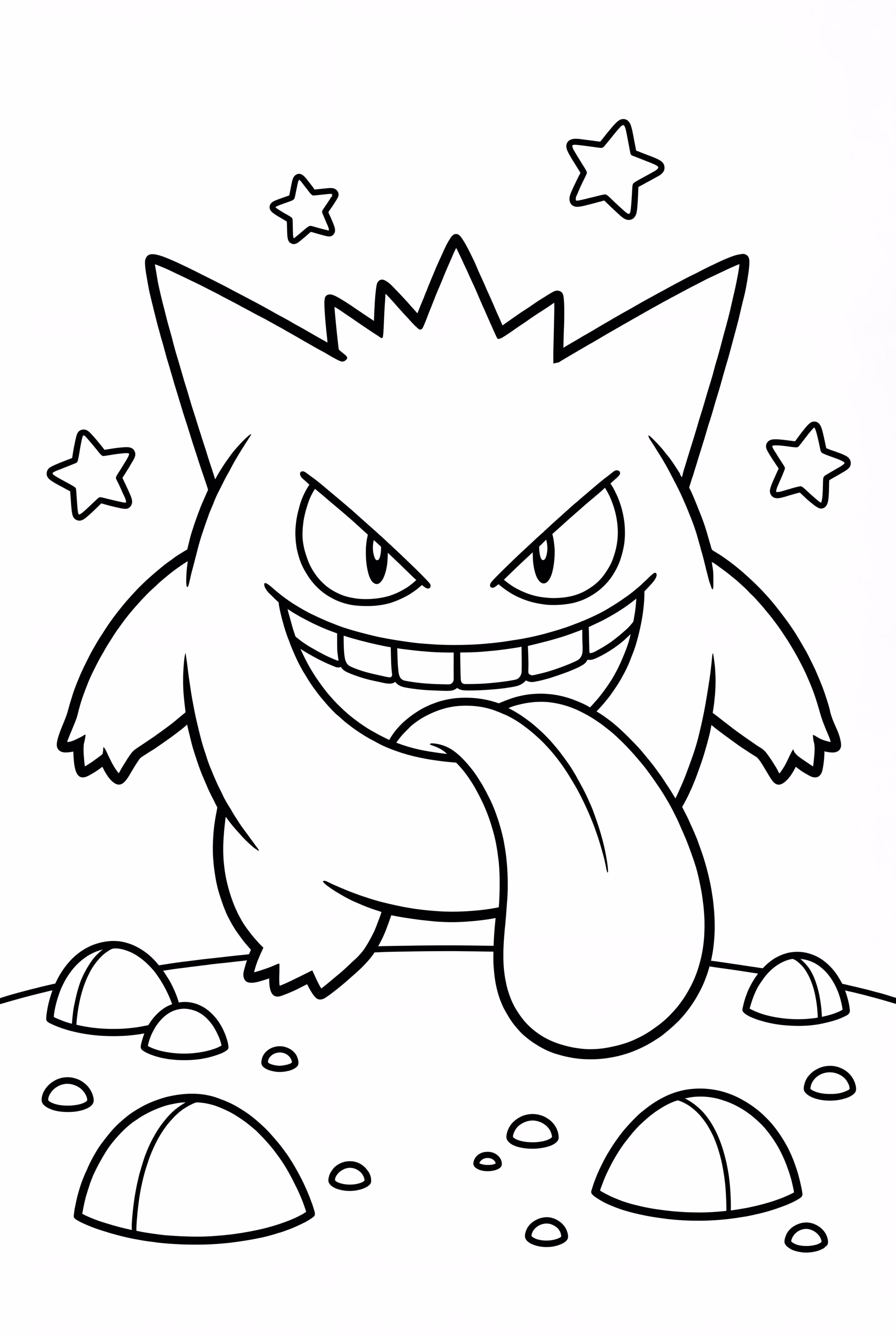 Gengar Using Lick Attack