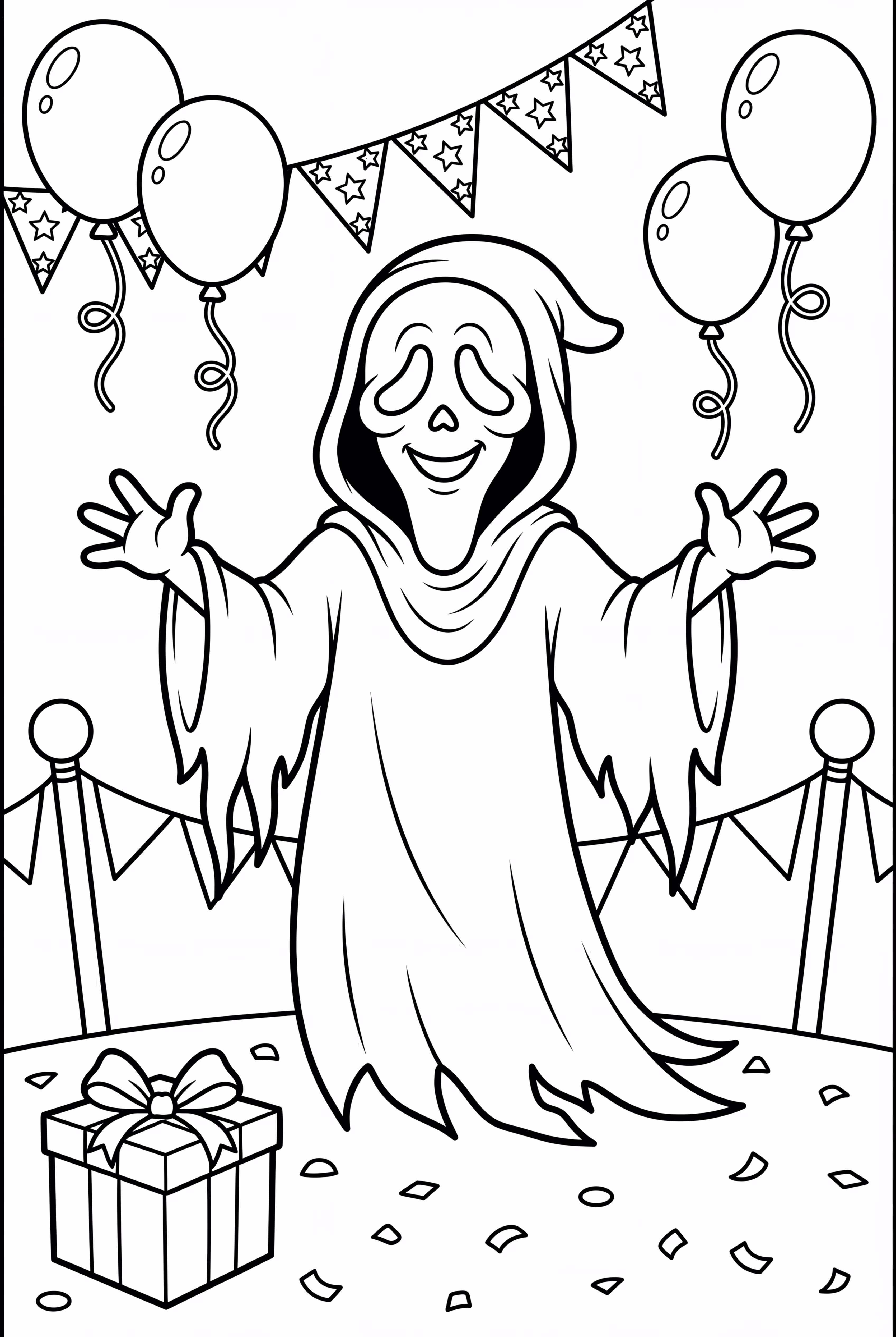 Ghostface at a Spooky Party