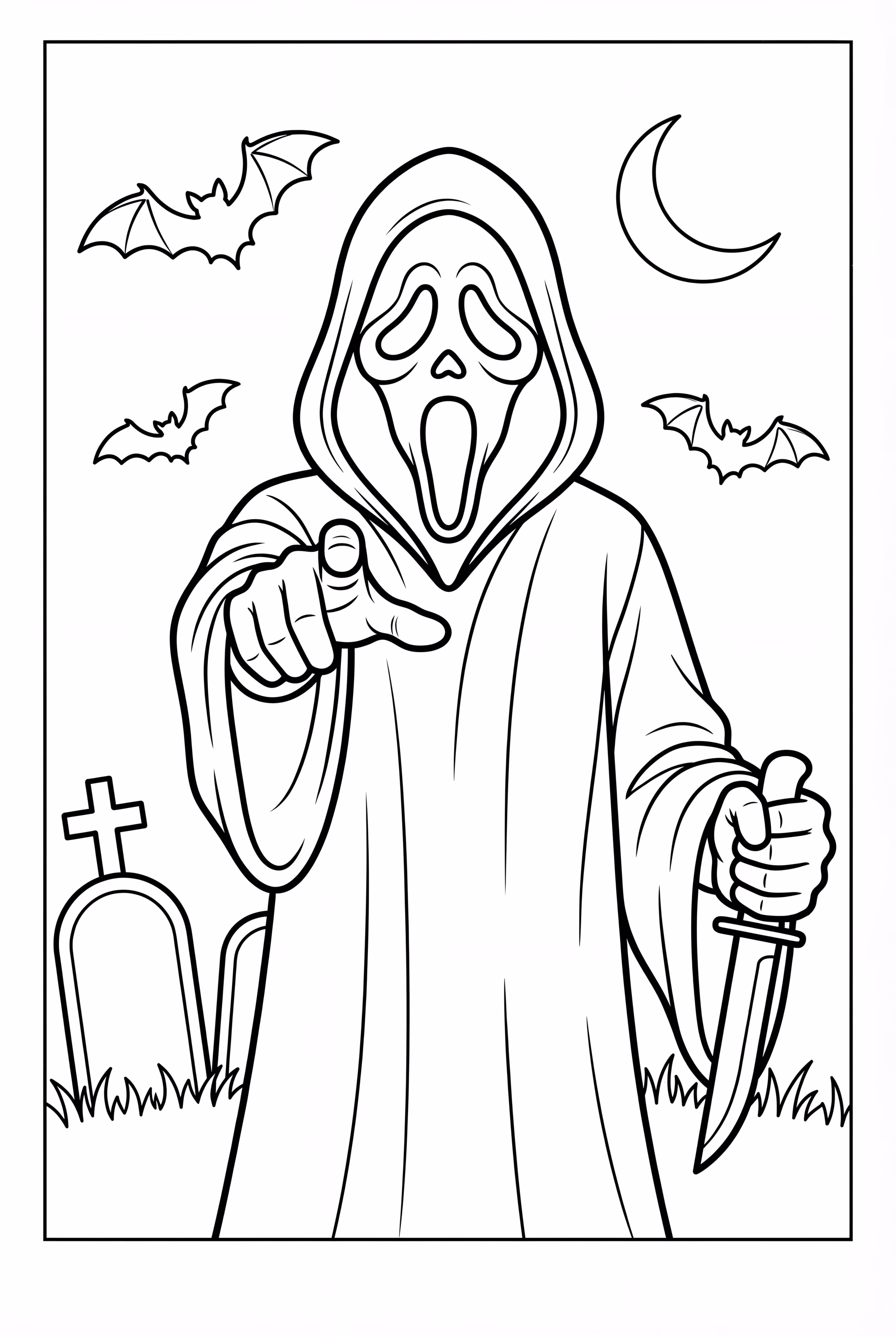 Ghostface Pointing A Finger