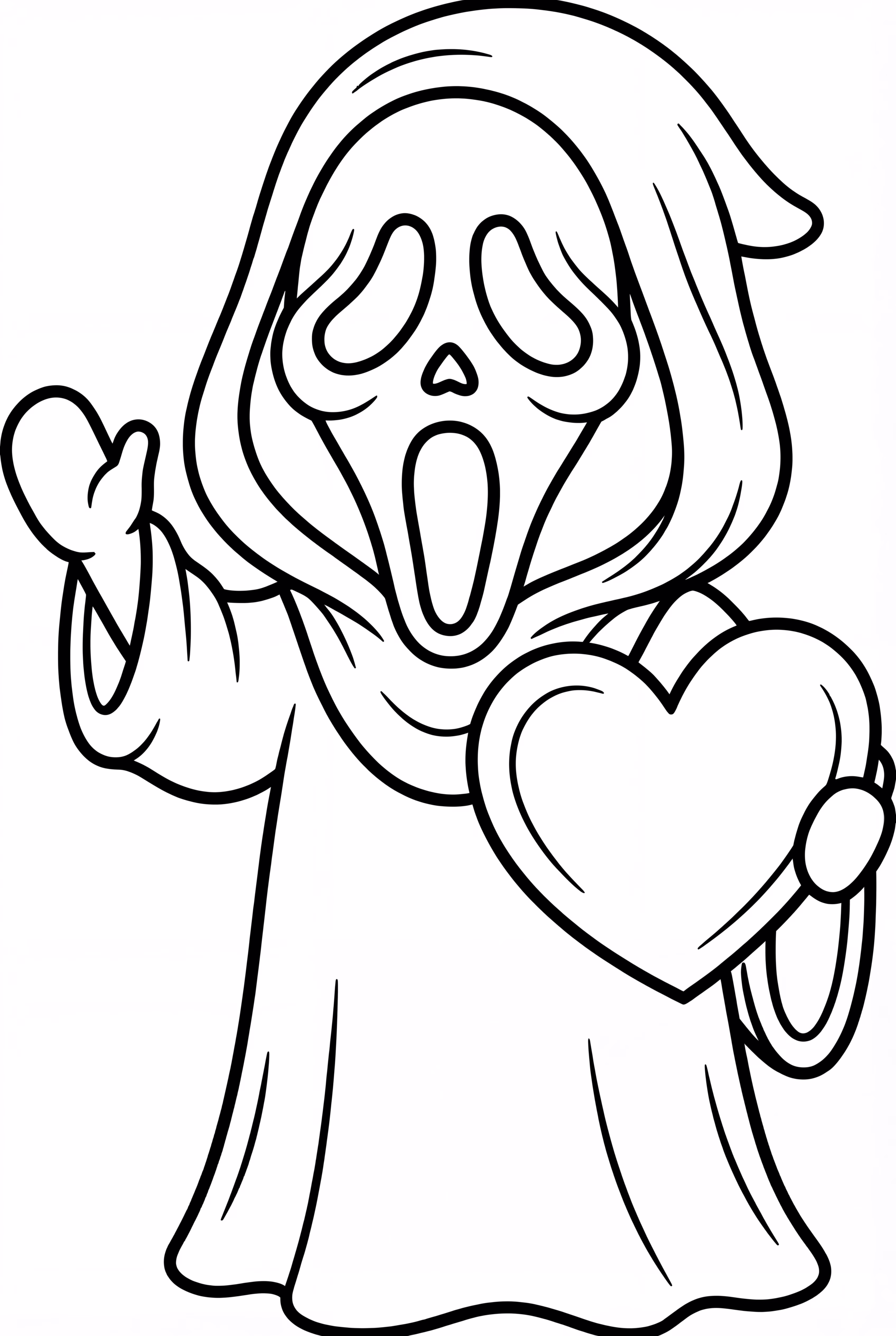 Ghostface With A Cartoon Heart