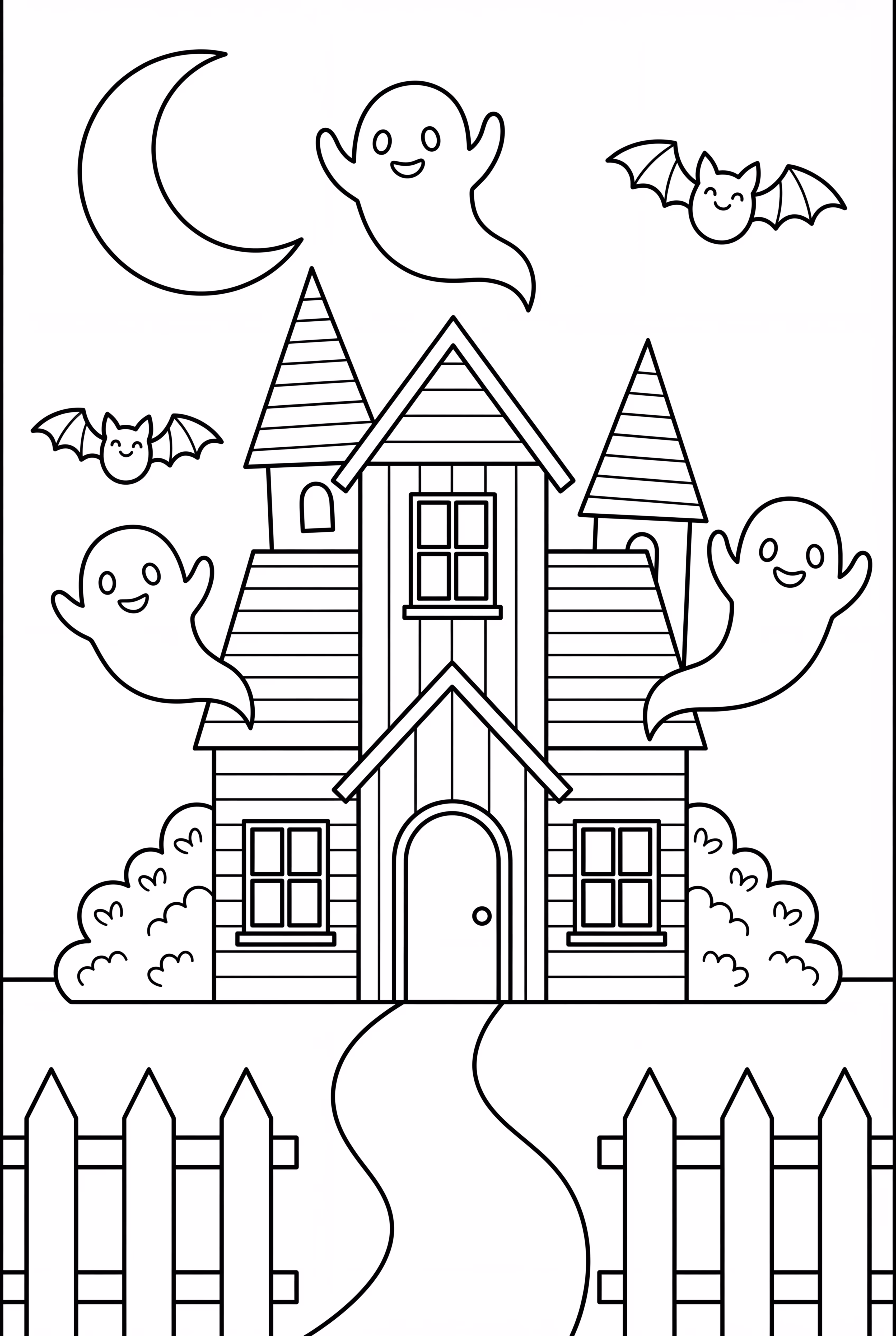 Ghosts Flying Around a House on Halloween 2025