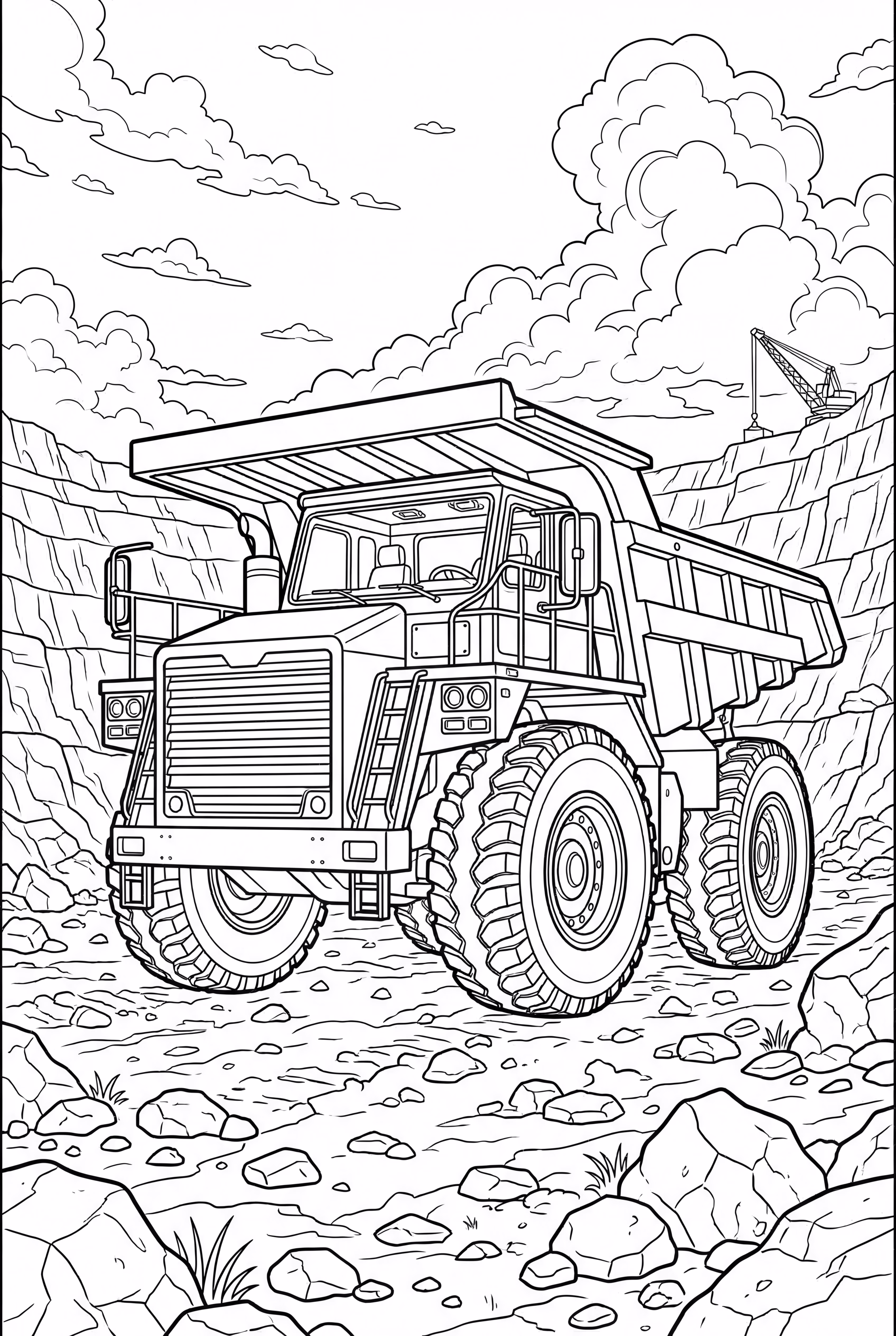 Giant Dump Truck In A Mining Pit