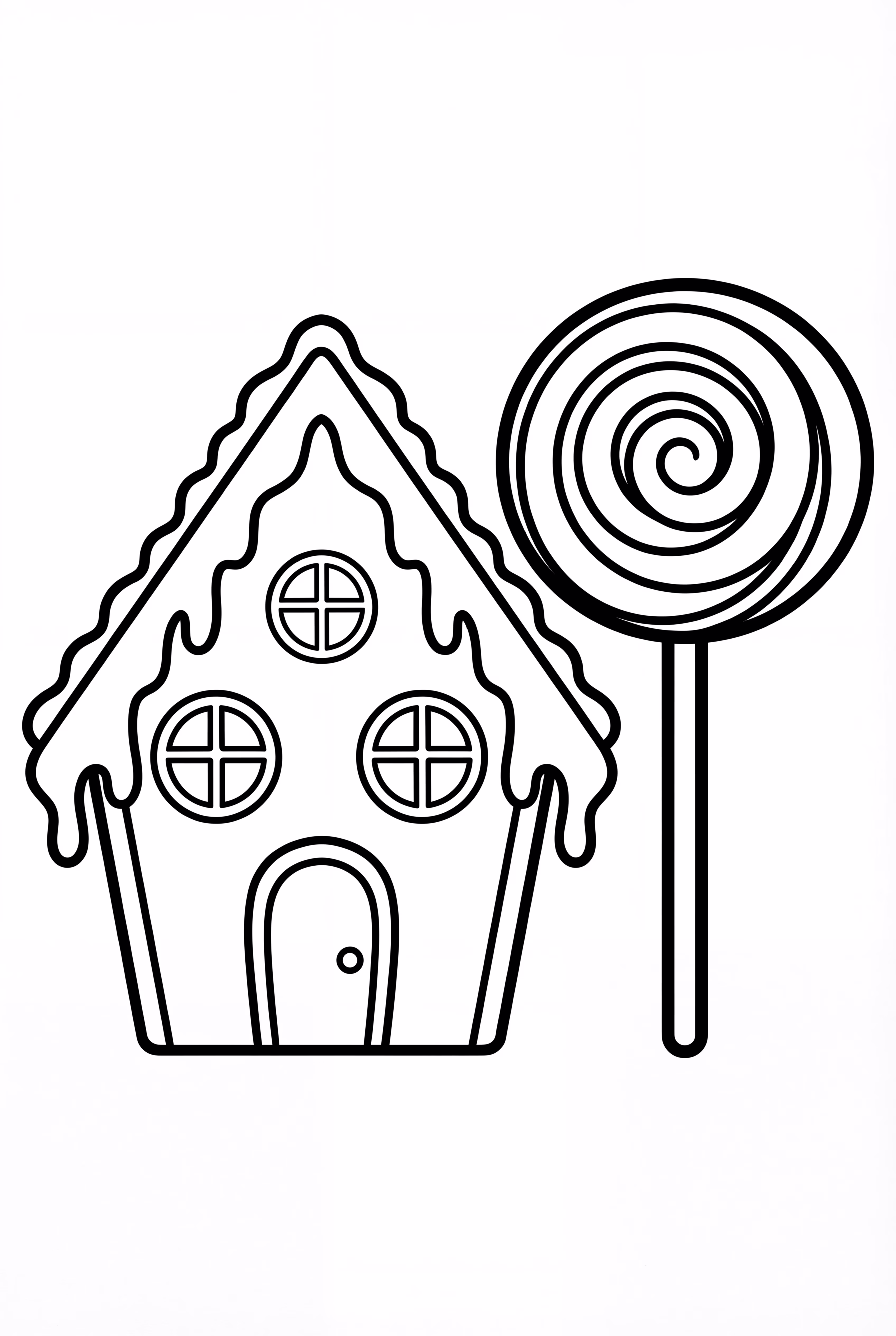 Gingerbread House And A Lollipop