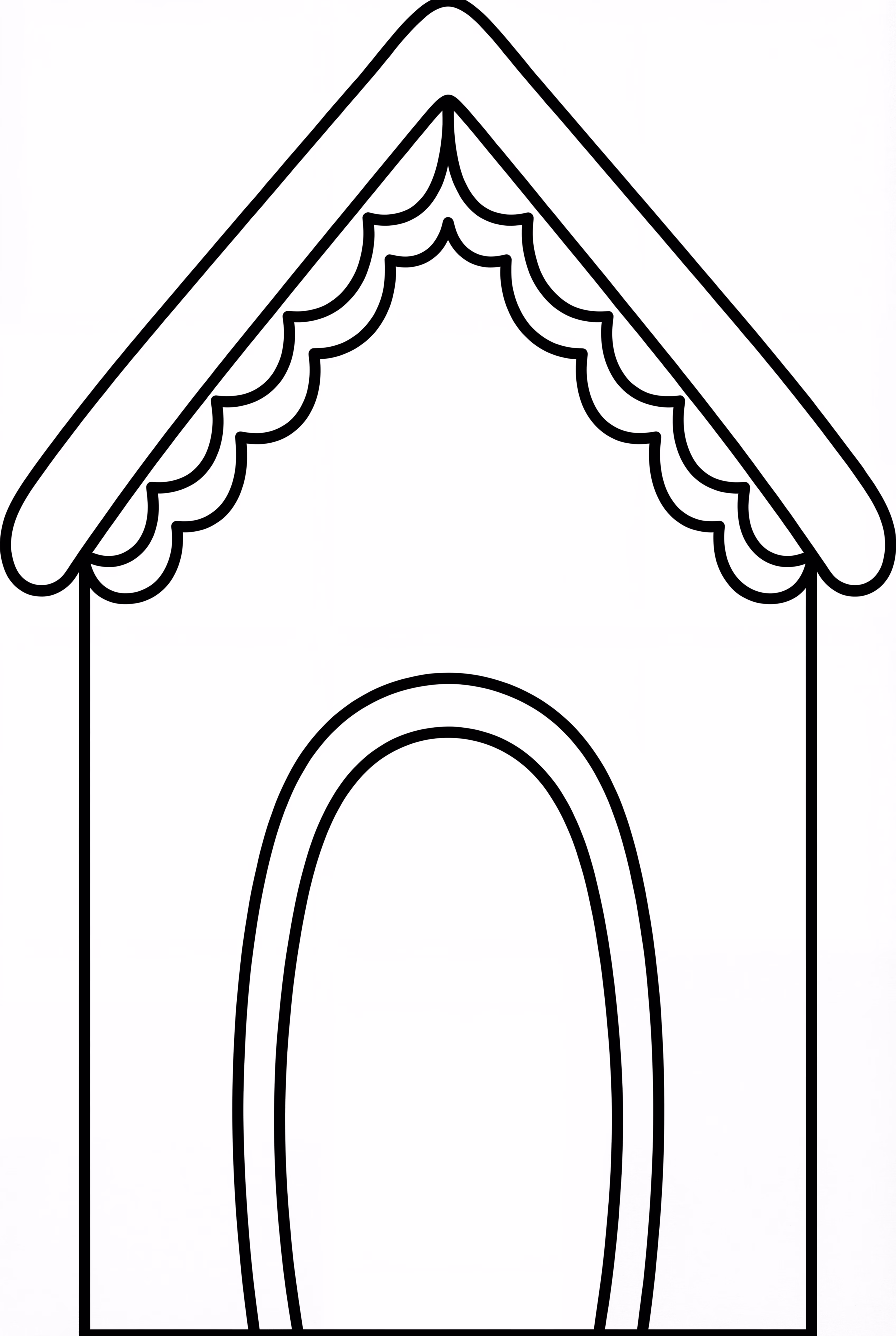 Gingerbread House With A Big Door