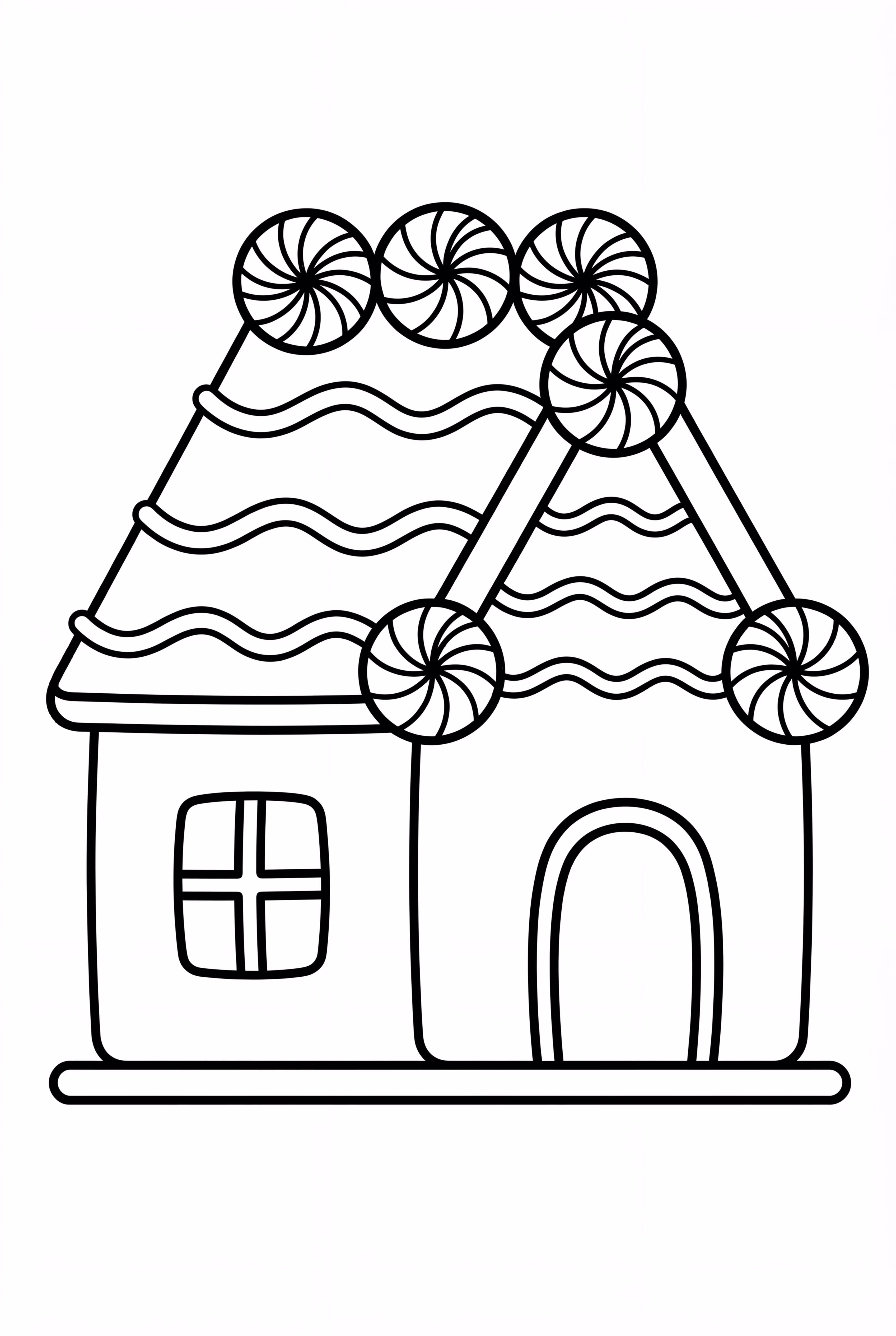 Gingerbread House With A Candy Roof