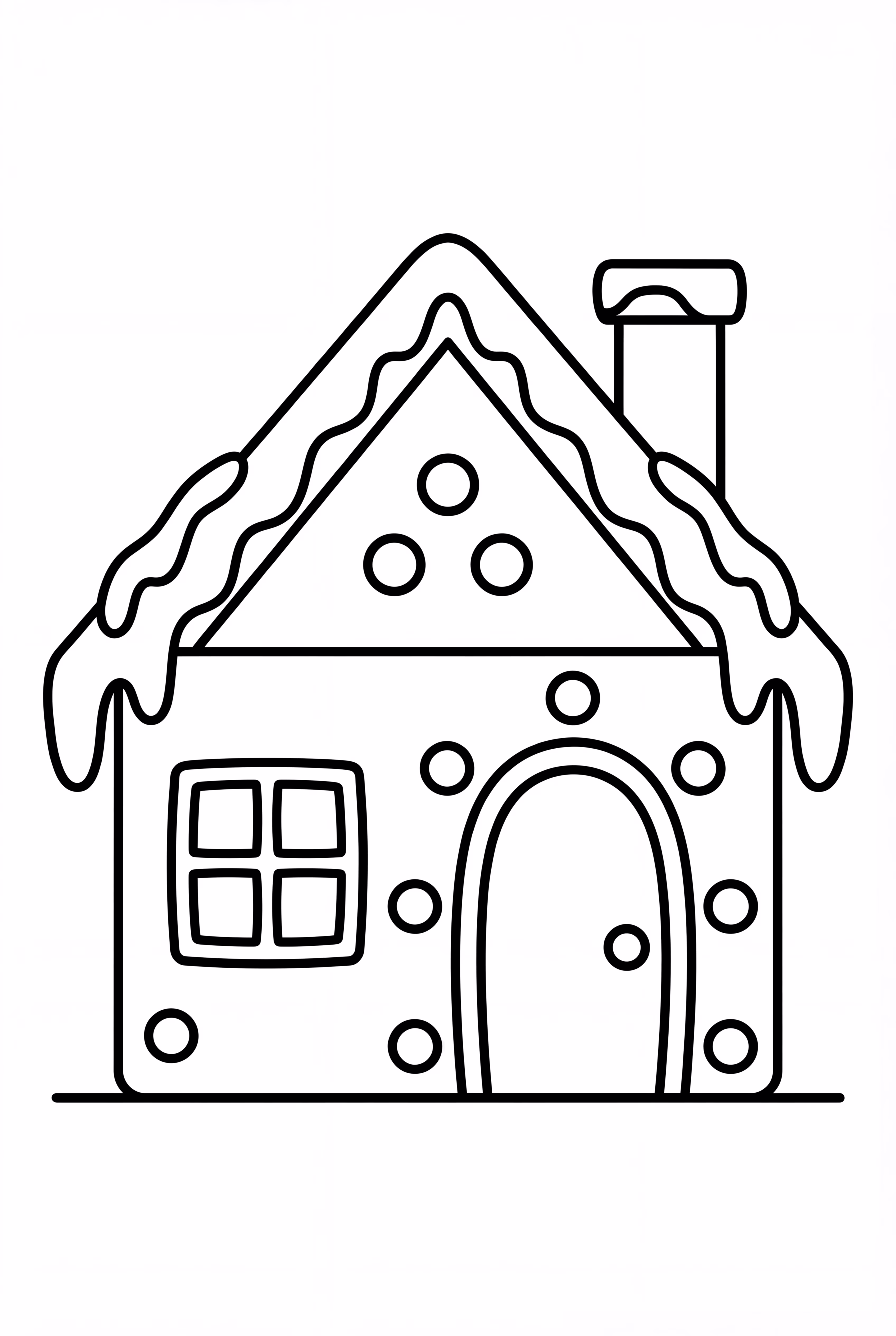 Gingerbread House With A Chimney