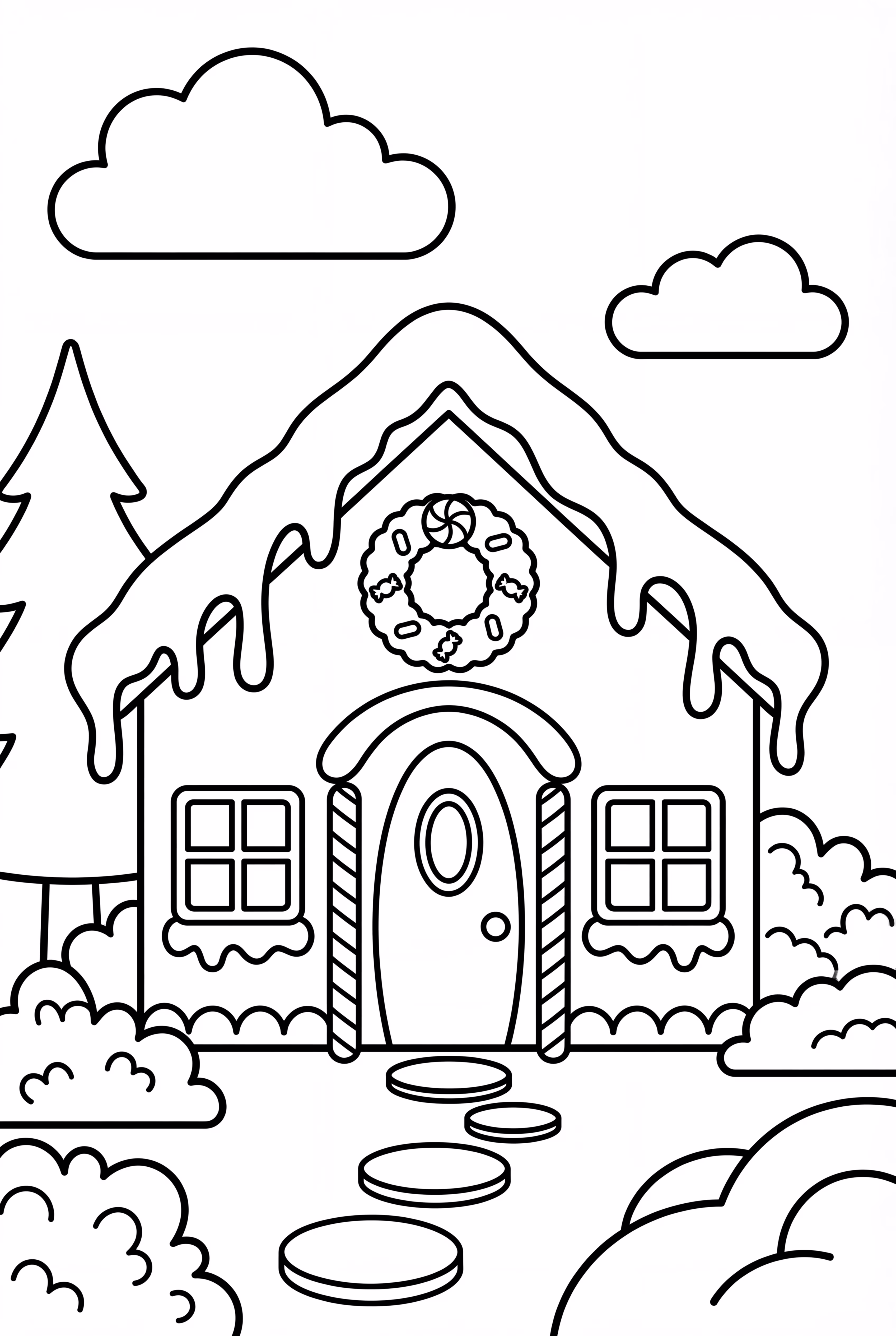 Gingerbread House with Candy Canes