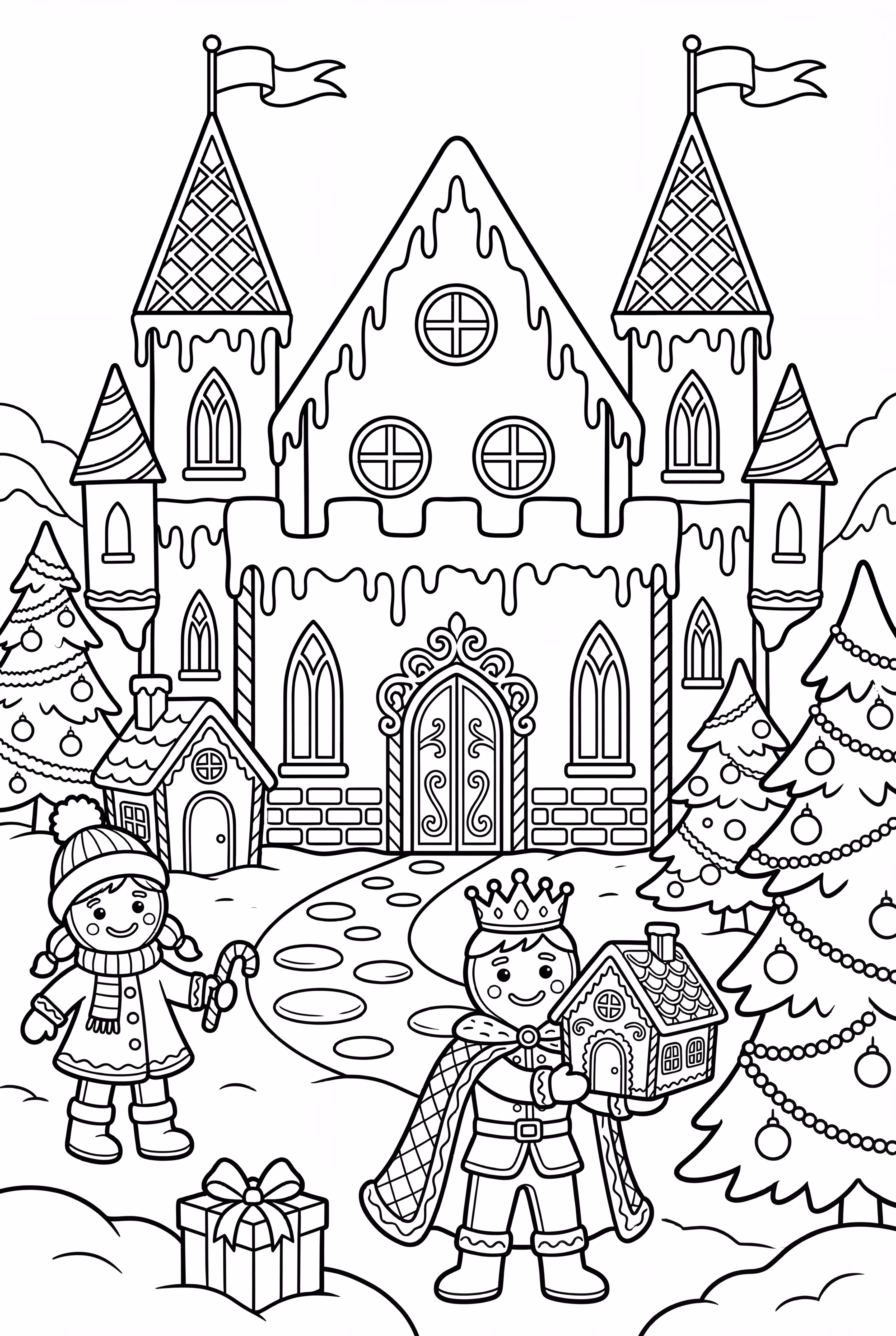 Gingerbread Kingdom with Characters