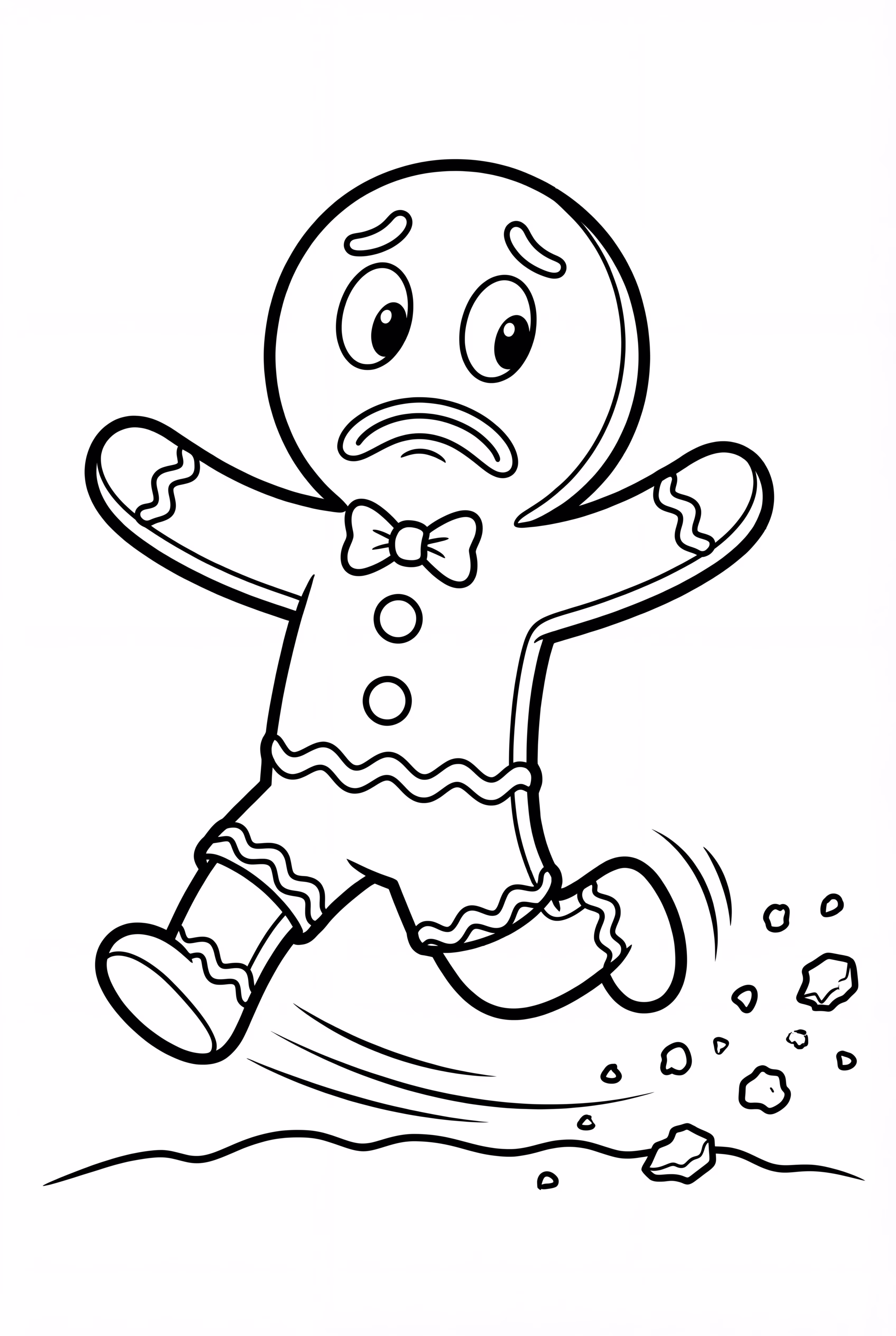 Lebkuchenmann läuft davon