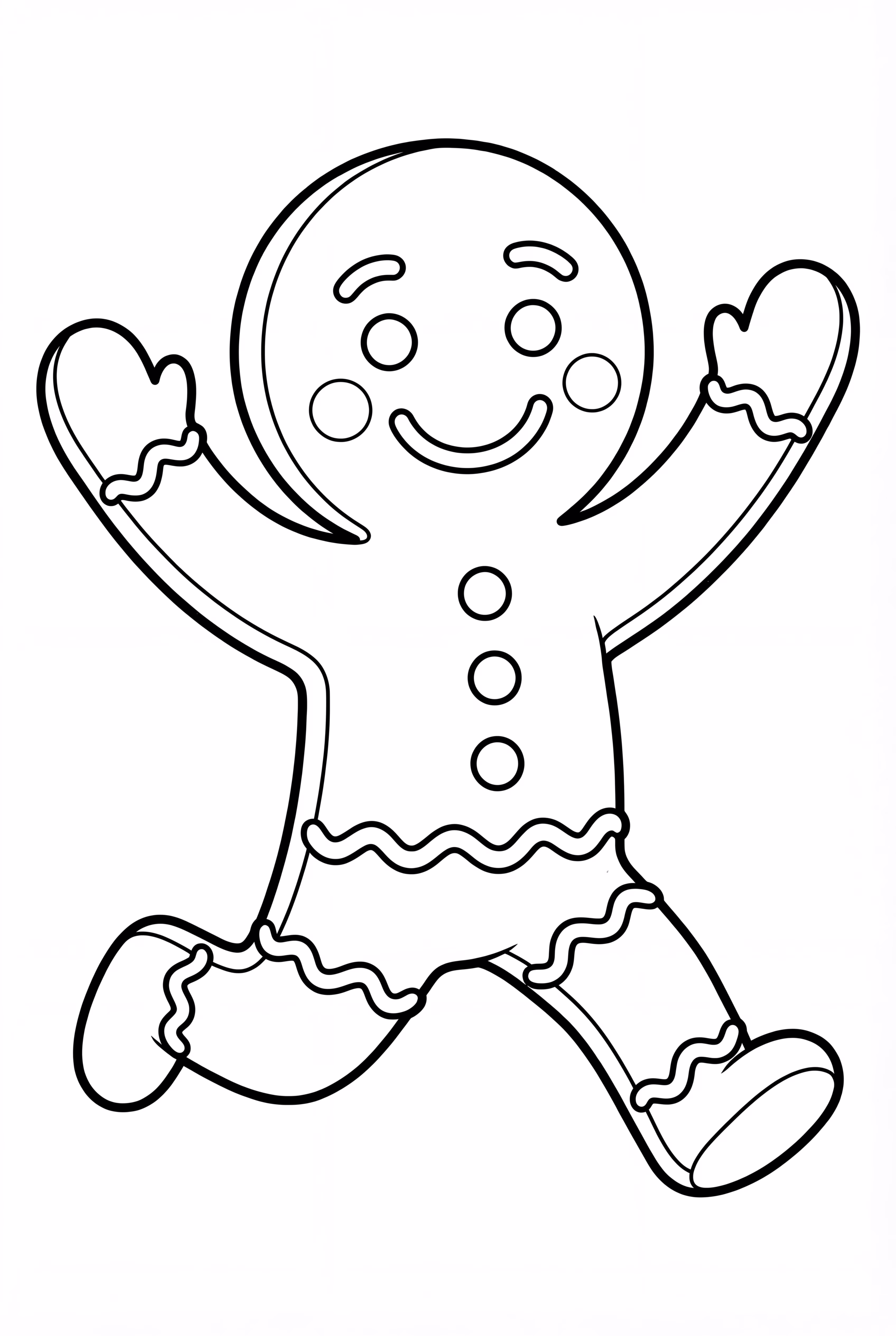 Gingerbread Man Running Away