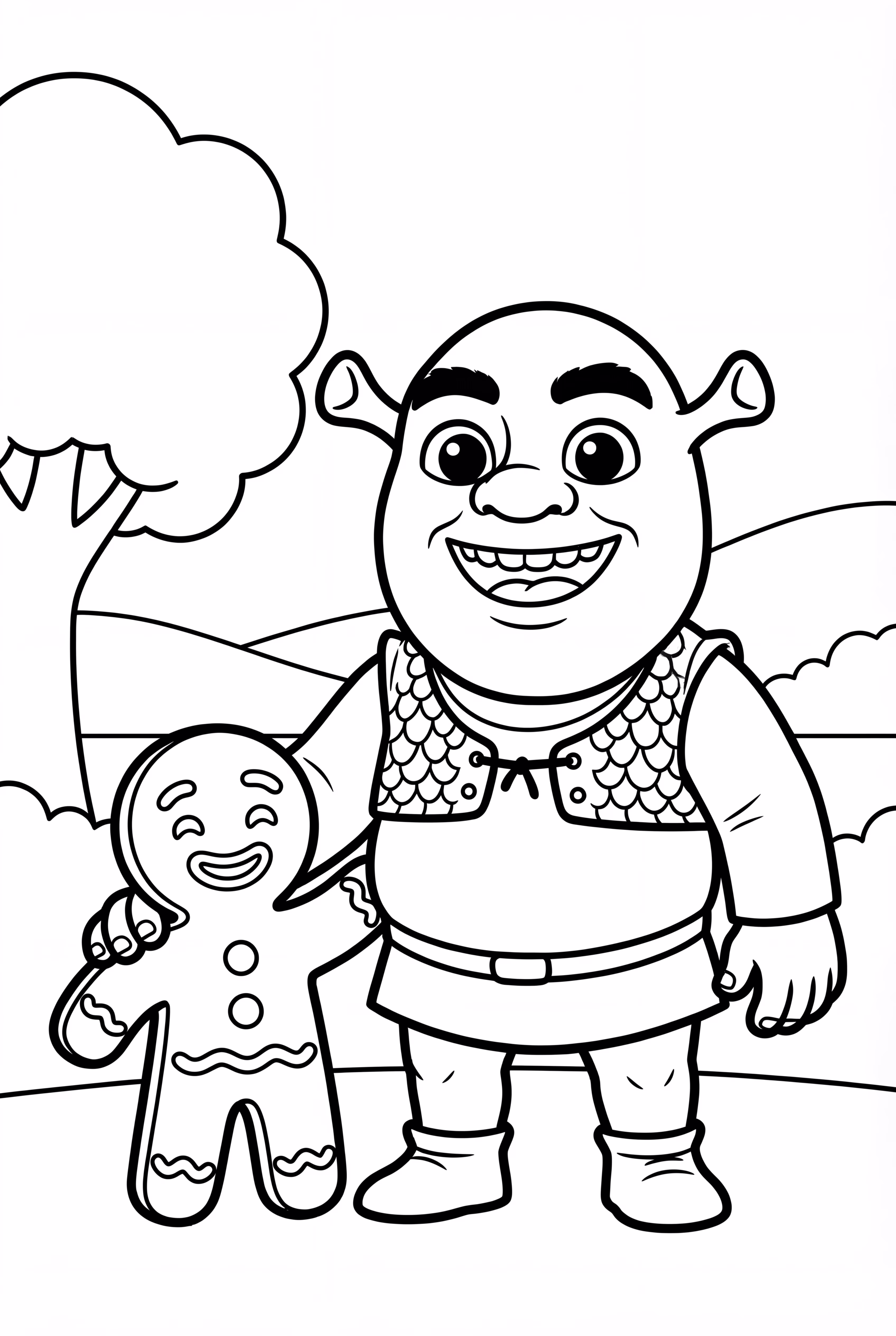 Gingy The Gingerbread Man And Shrek