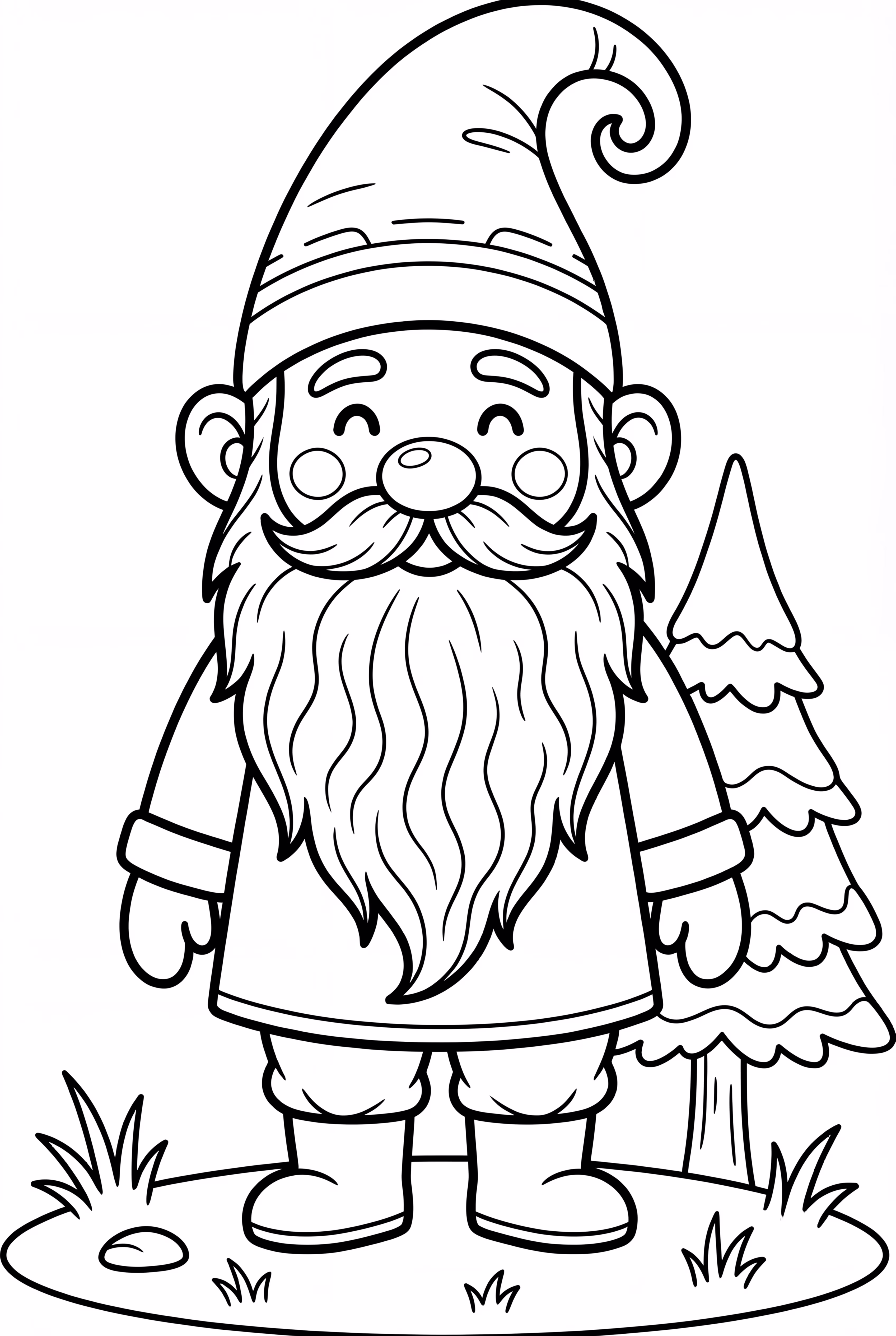 Gnome Decorating an Easy Christmas Tree
