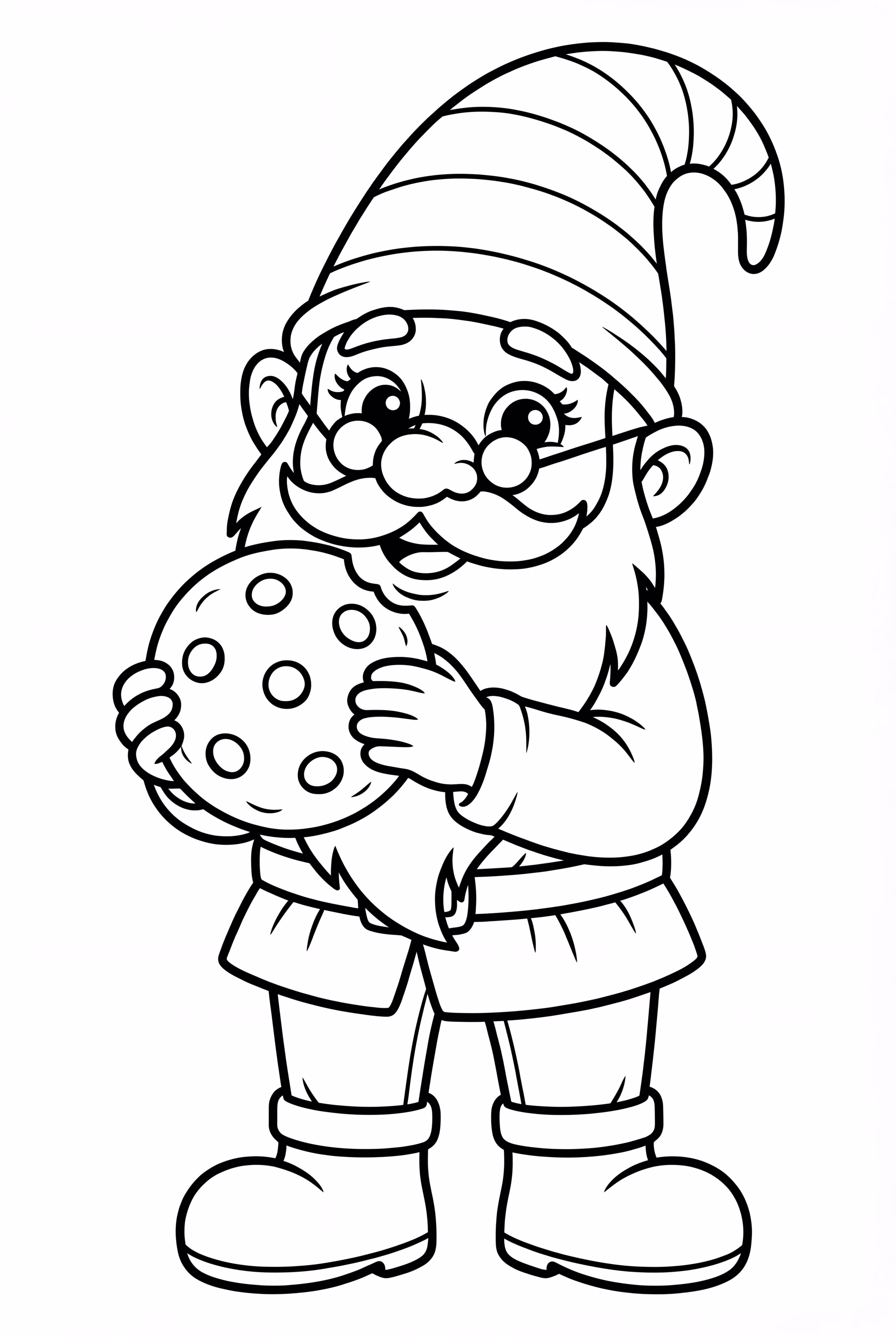 Gnome Making Easy Christmas Cookies at Home