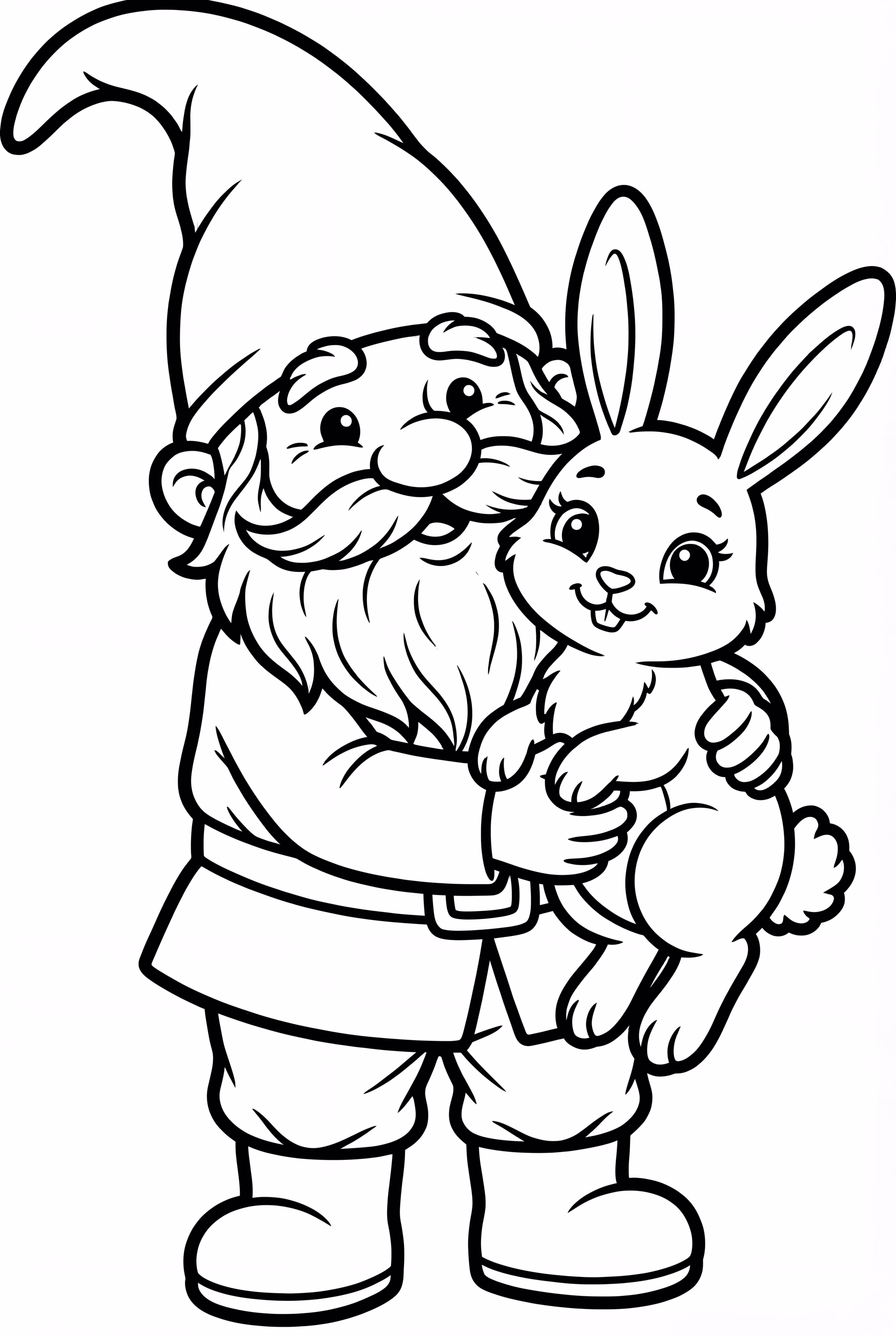 小矮人和森林朋友分享情人节的美味