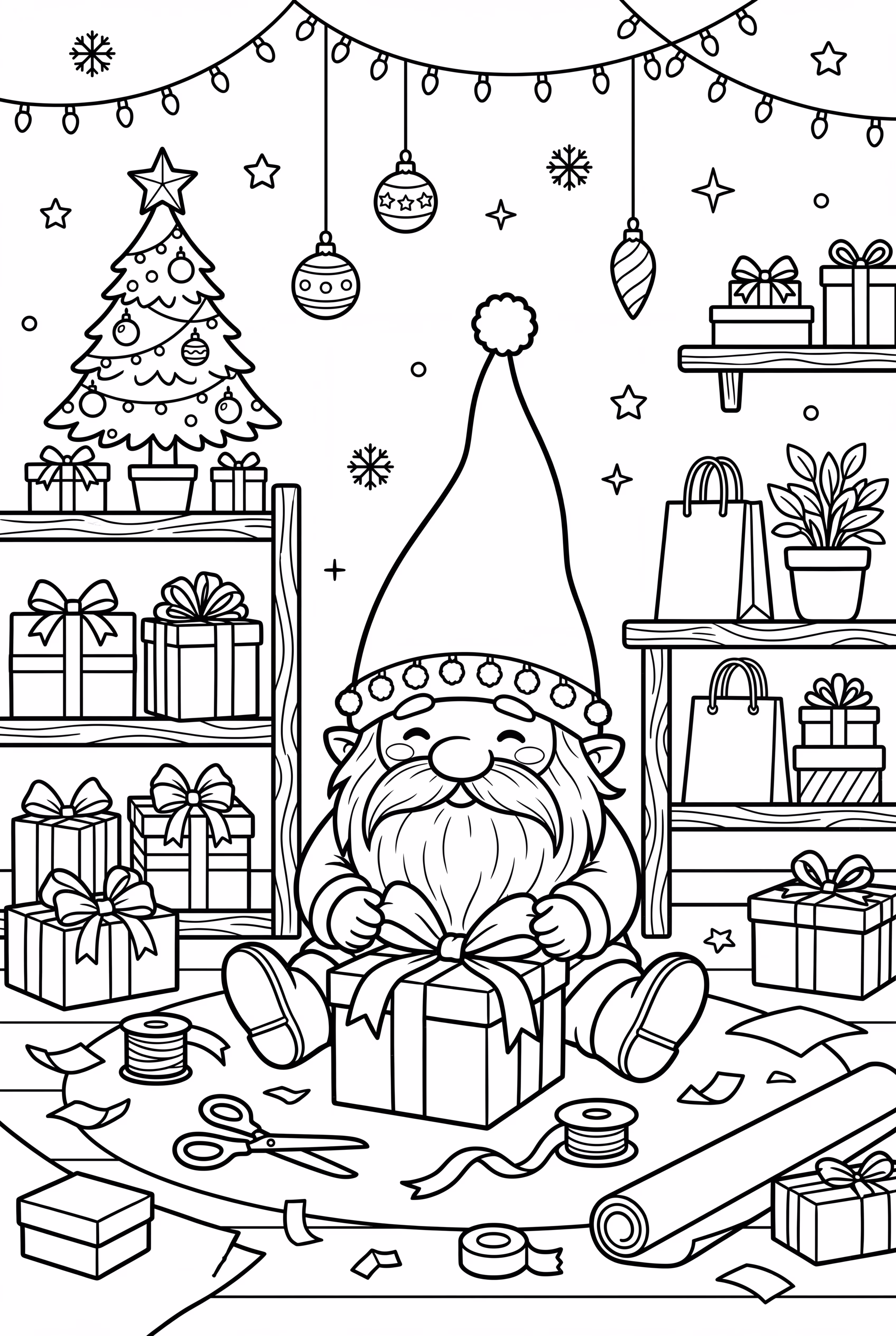Gnome Wrapping Easy Christmas Gifts with Care-2