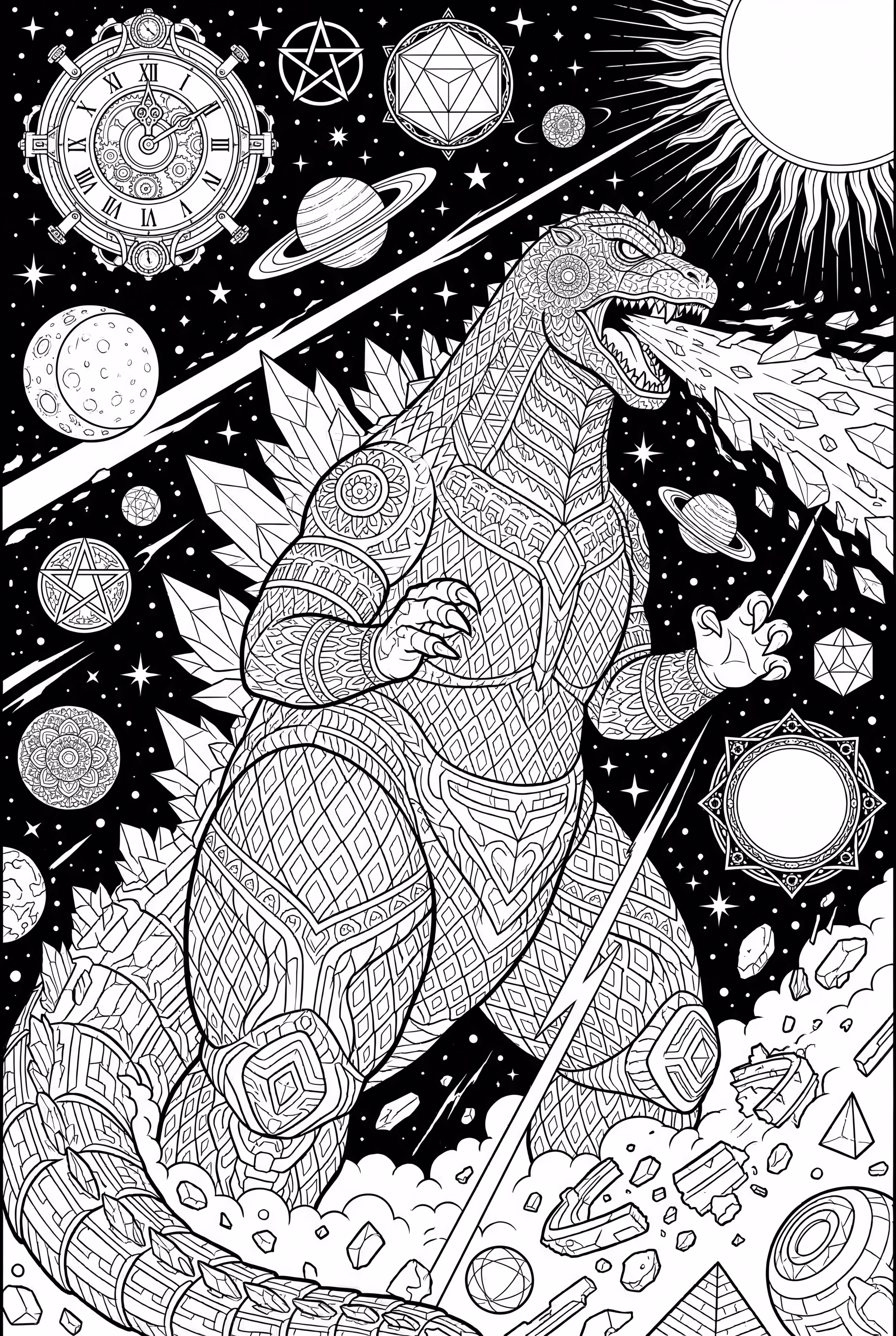 godzilla cosmic space battle