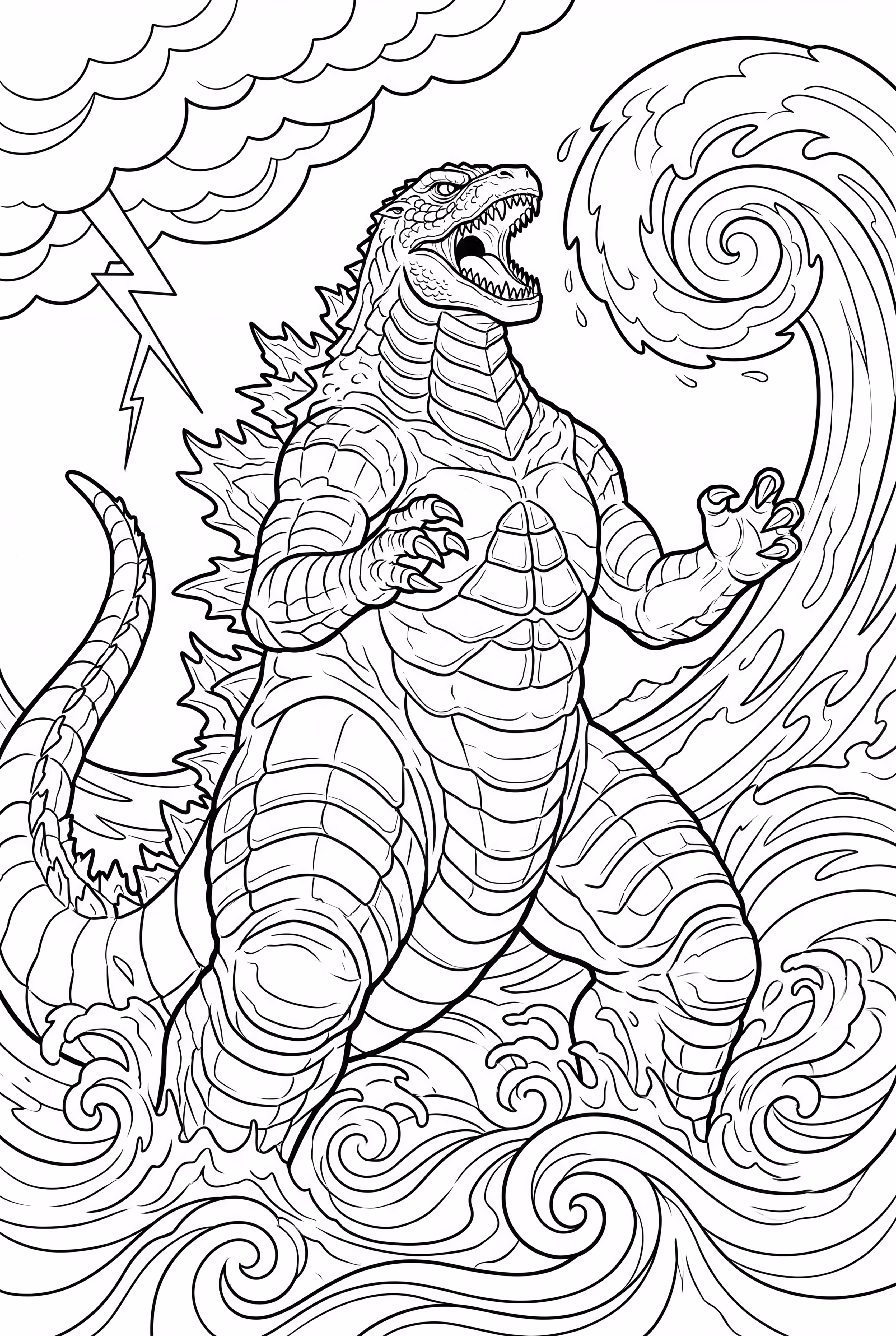 godzilla emerging from ocean-2