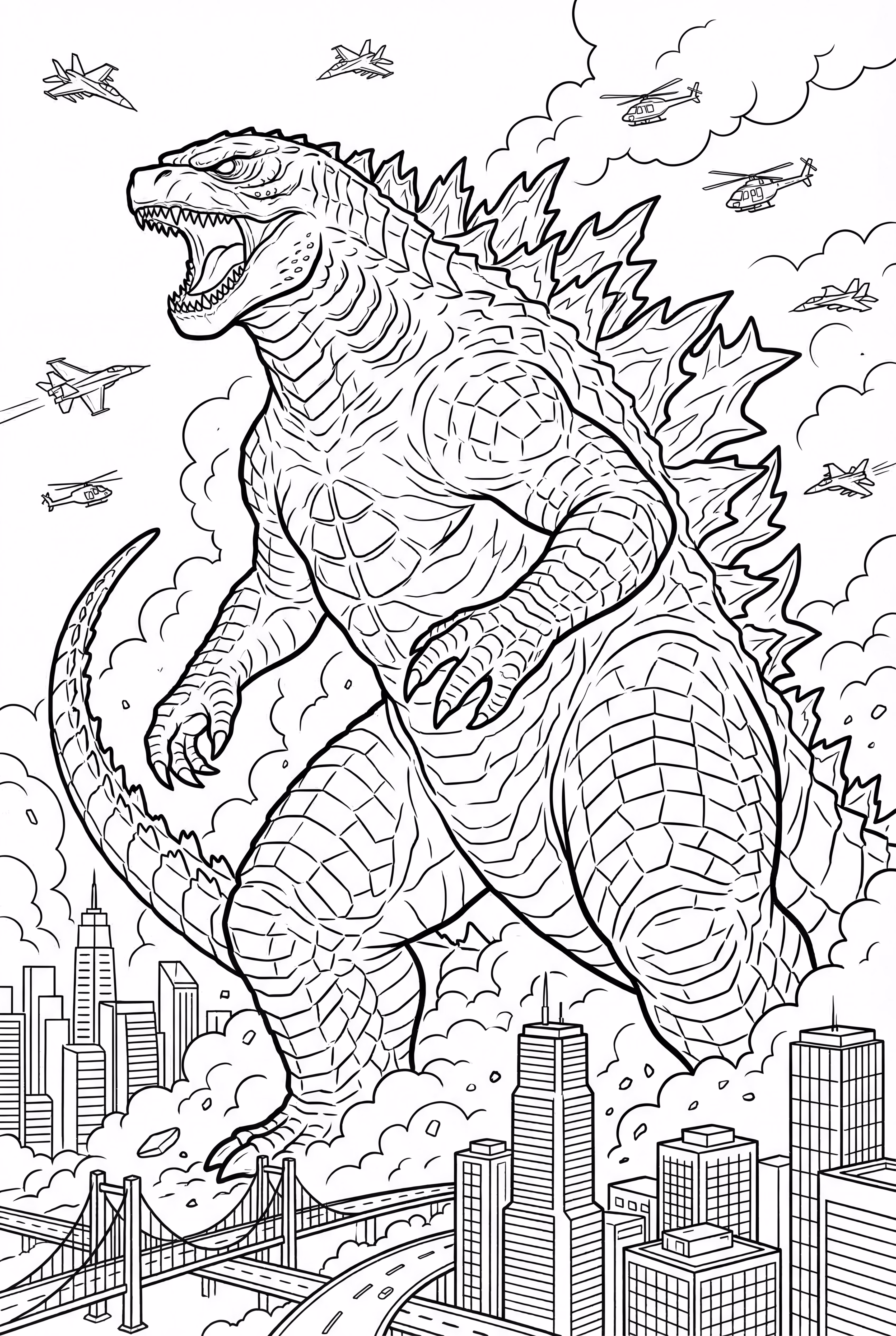 godzilla monster battle