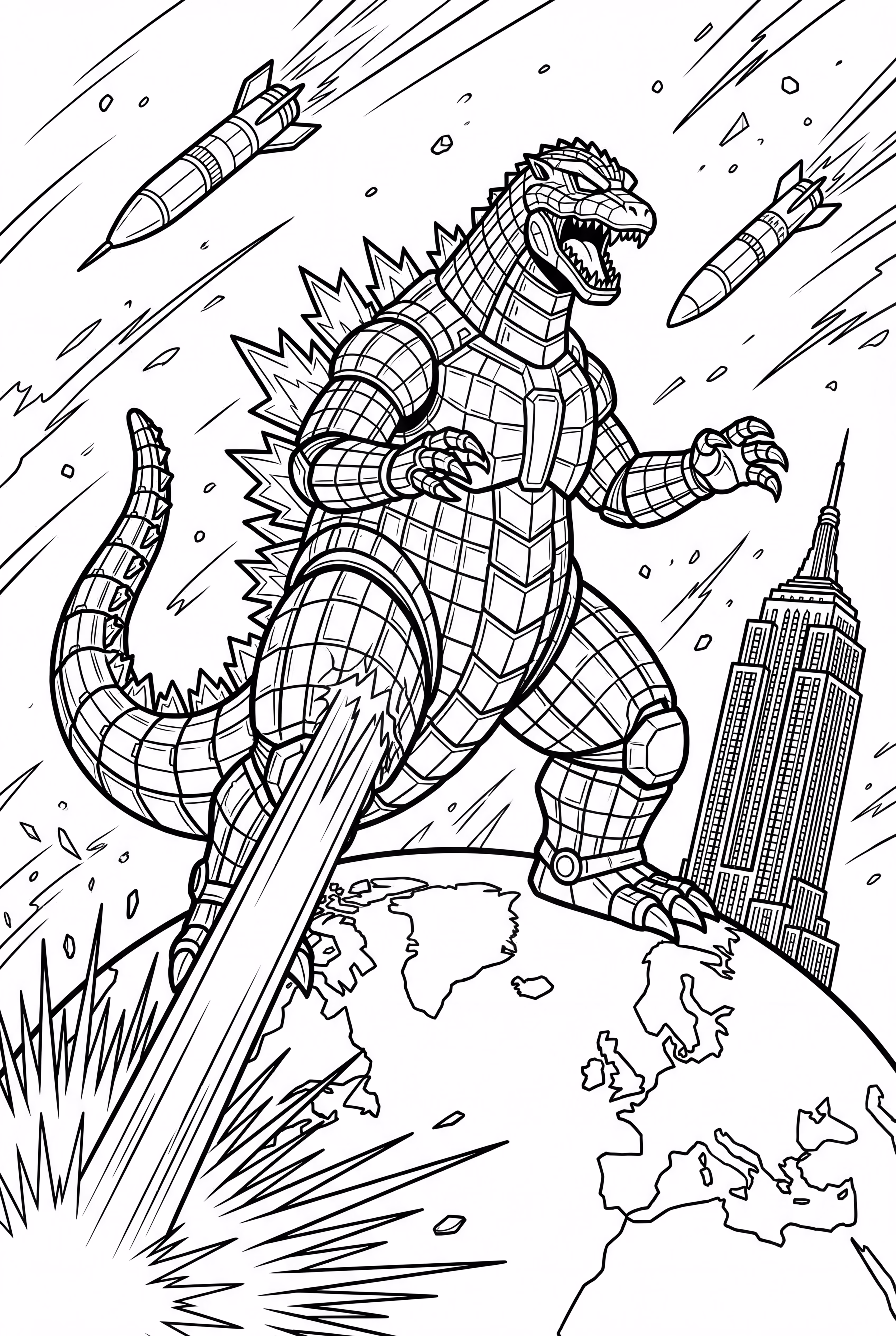 godzilla protecting earth