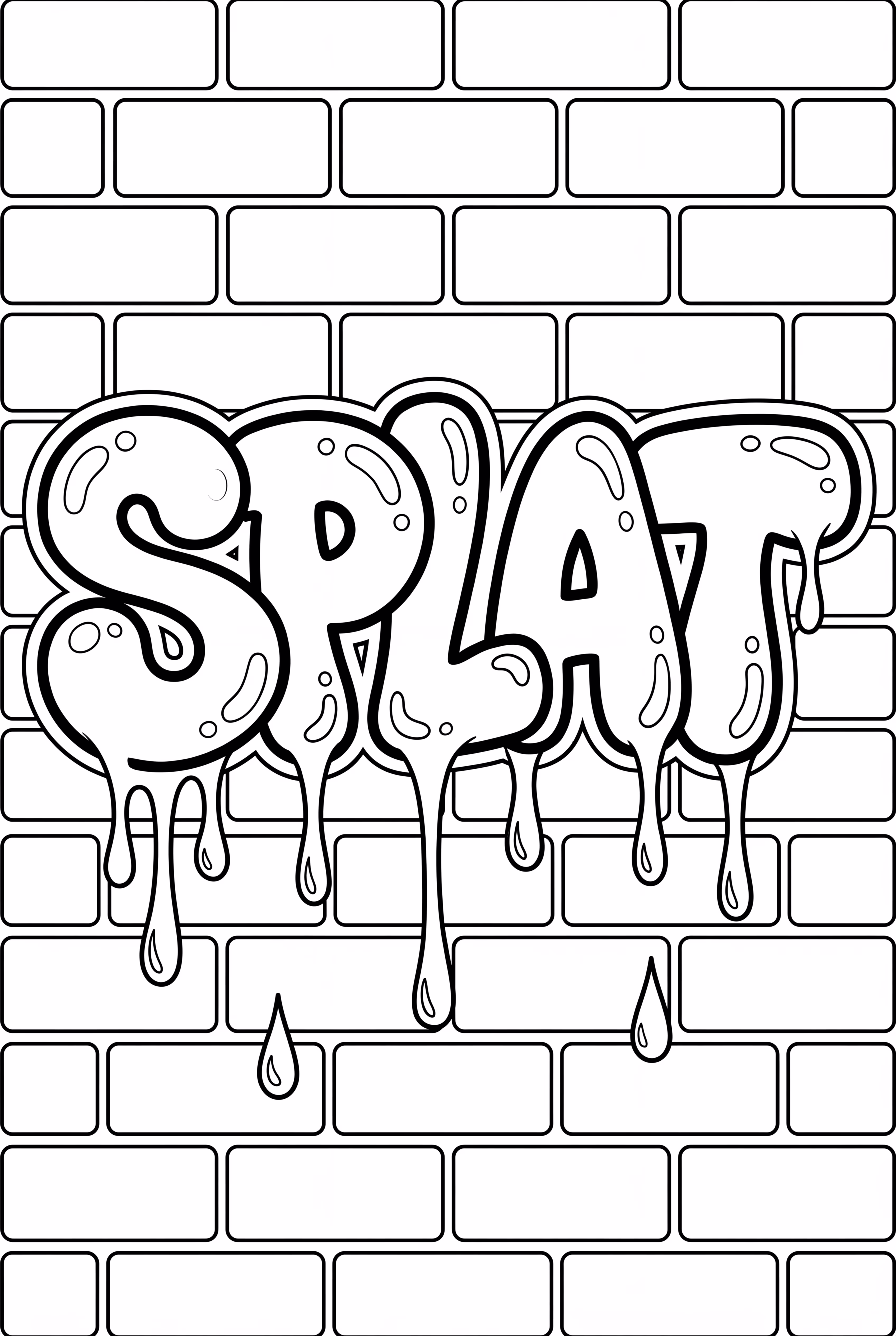 Graffiti Lettering With Dripping Paint