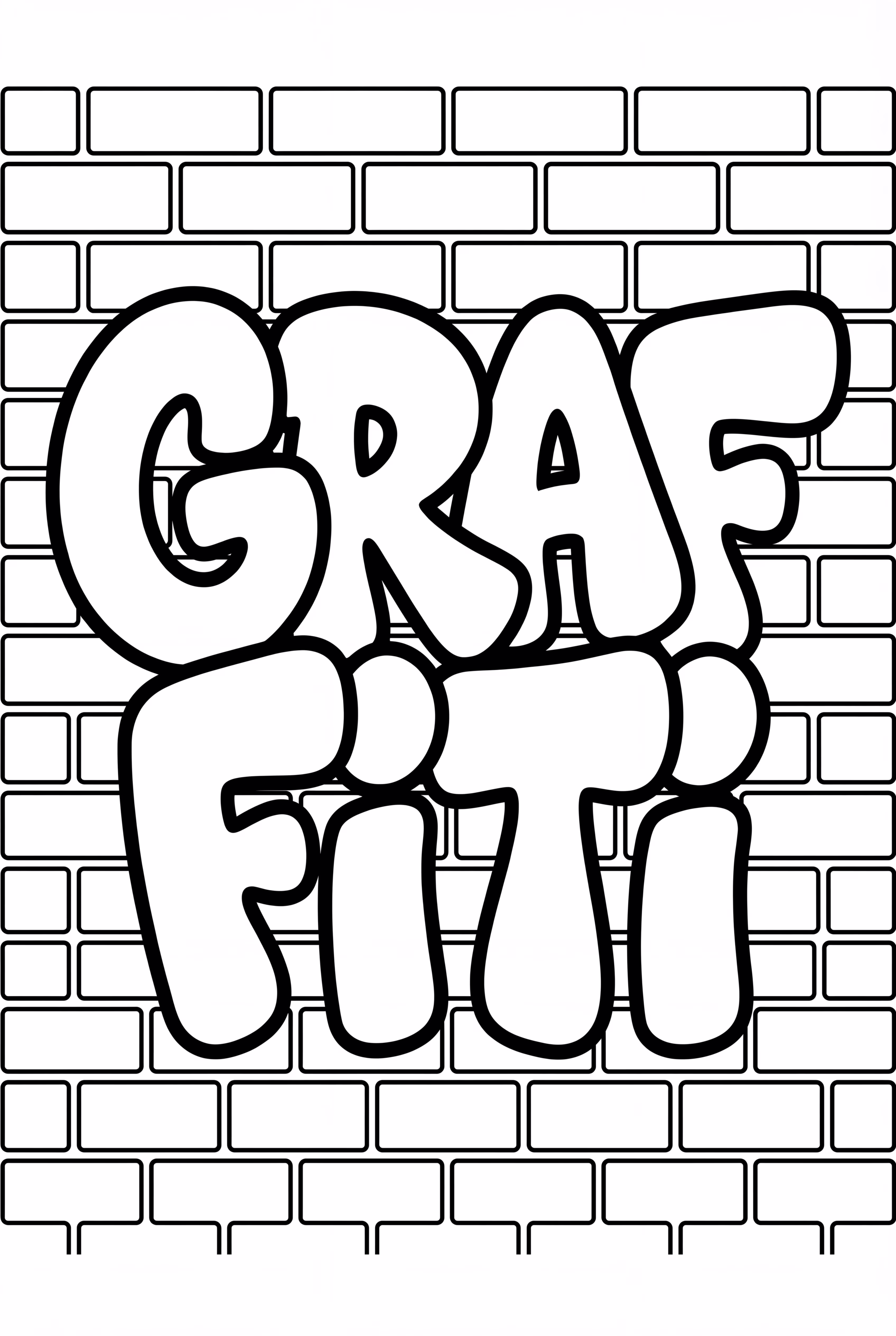 Letras de Grafite em uma Parede de Tijolos