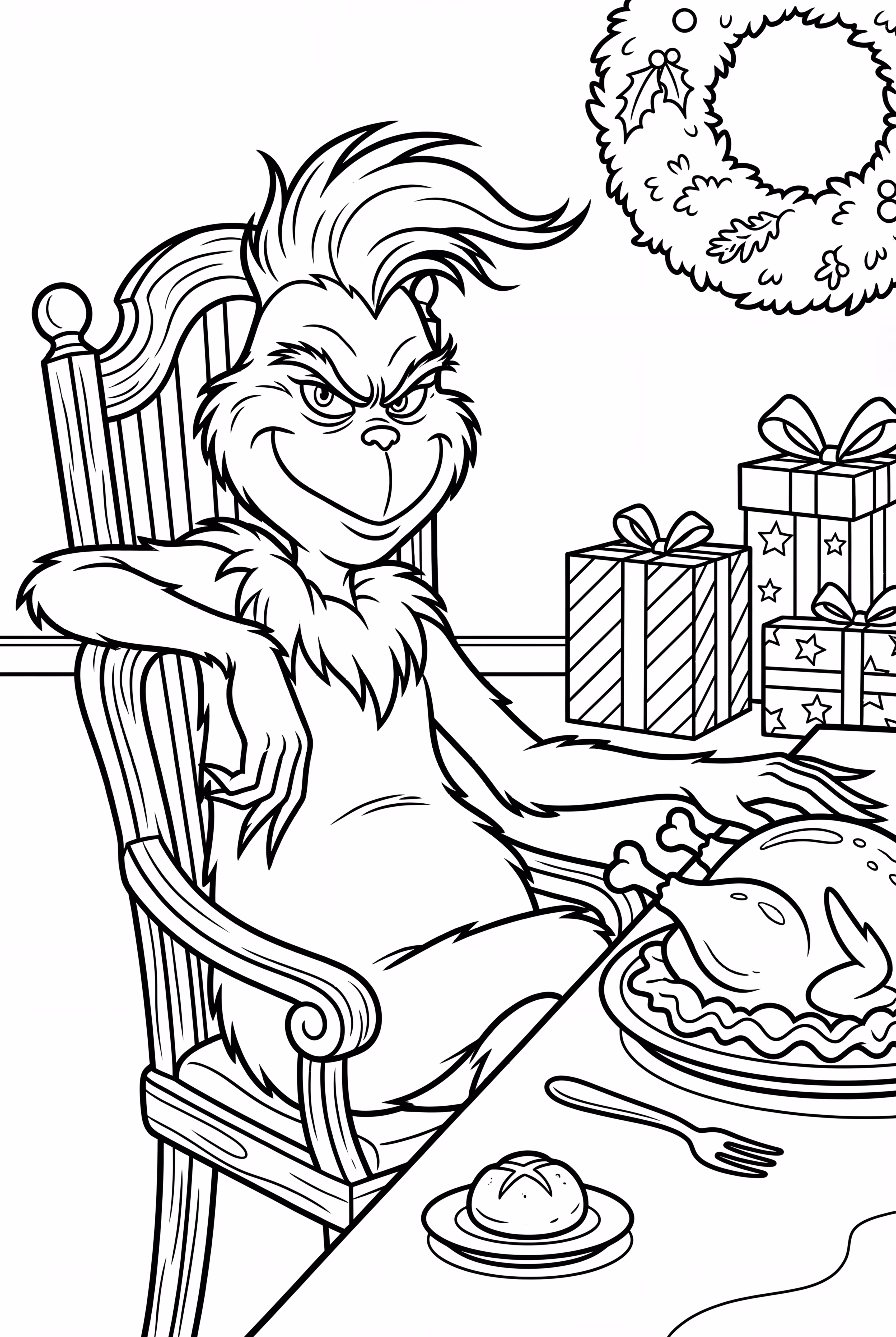 格林奇享受节日盛宴